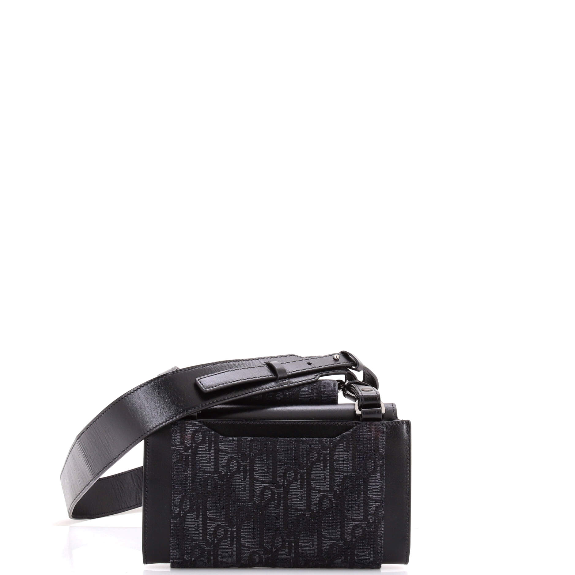 Elite Shoulder Pouch Oblique Canvas and Calfskin - Image 3