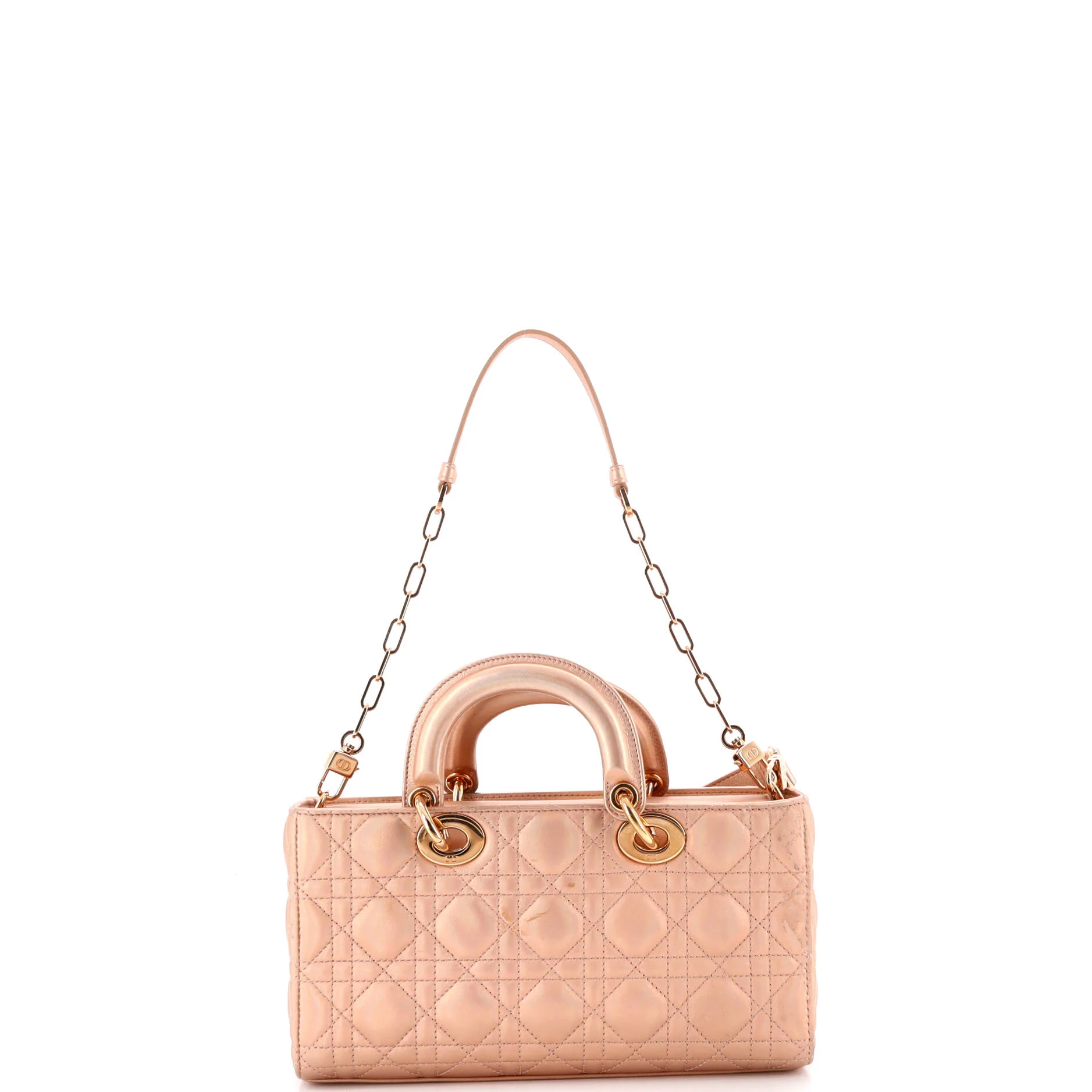 Lady D-Joy Bag Cannage Quilt Lambskin Medium - Image 3