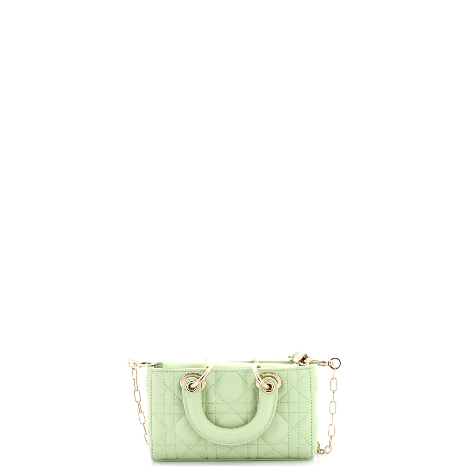 Lady D-Joy Bag Cannage Quilt Lambskin Micro - Image 3