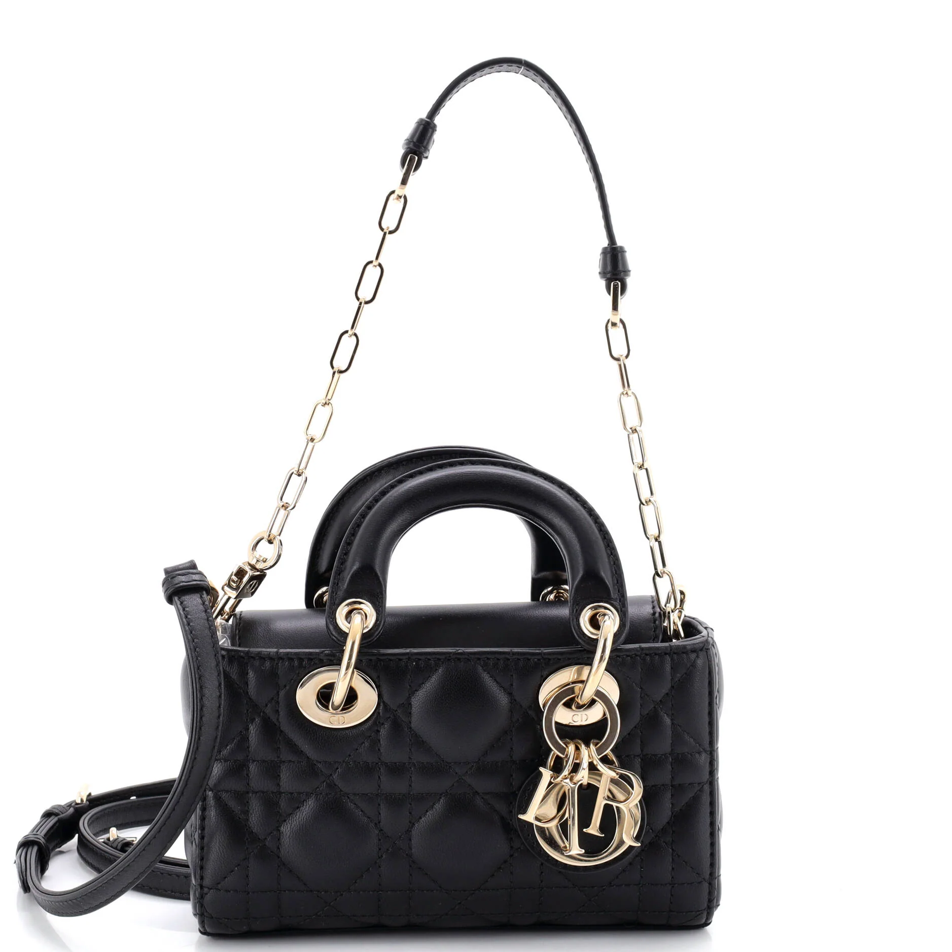 Lady D-Joy Bag Cannage Quilt Lambskin Micro