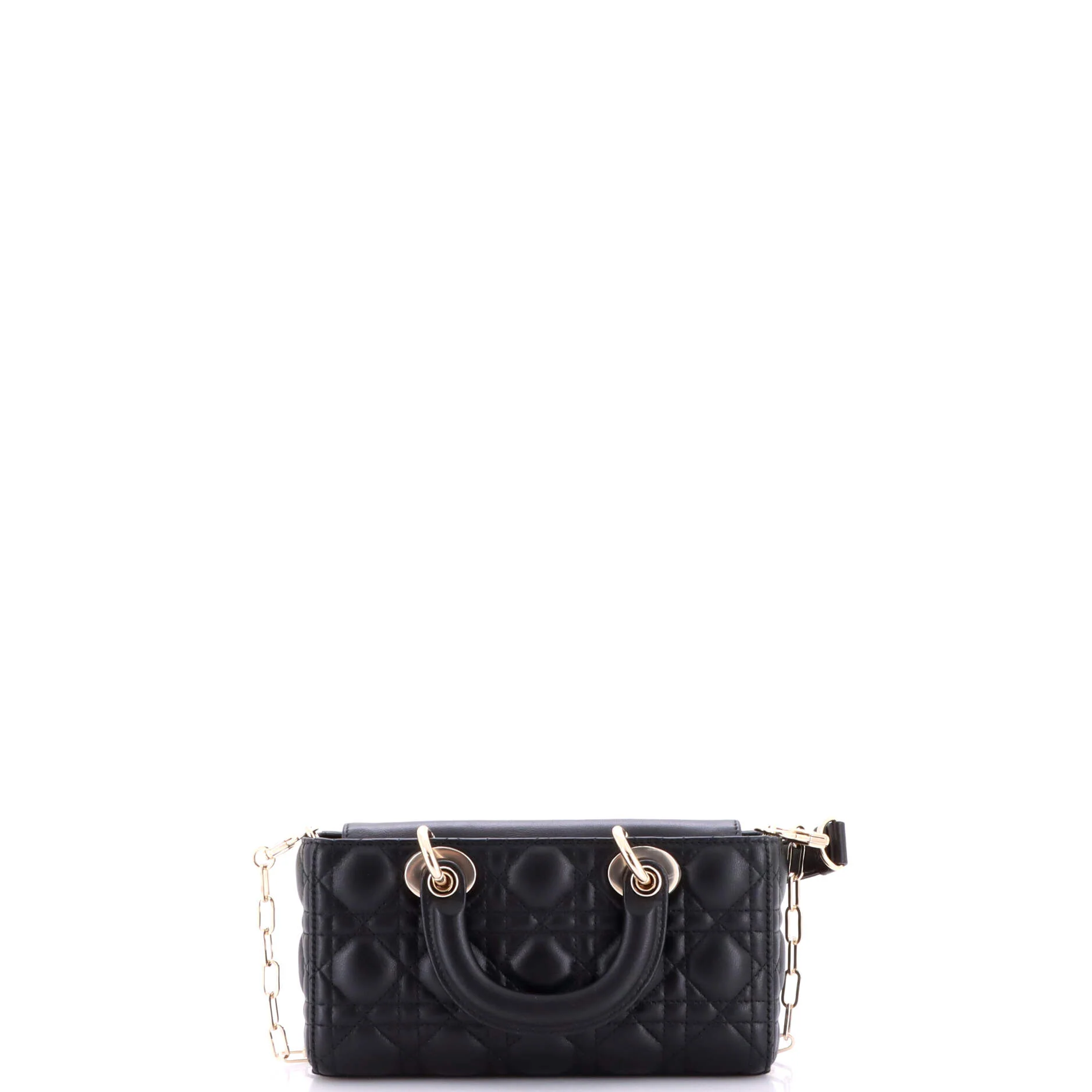 Lady D-Joy Bag Cannage Quilt Lambskin Small - Image 3