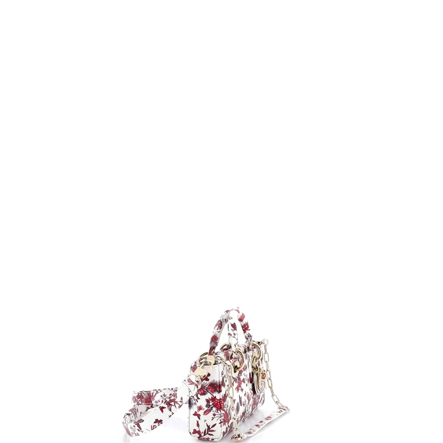 Lady D-Joy Bag Printed Leather Small - Image 2