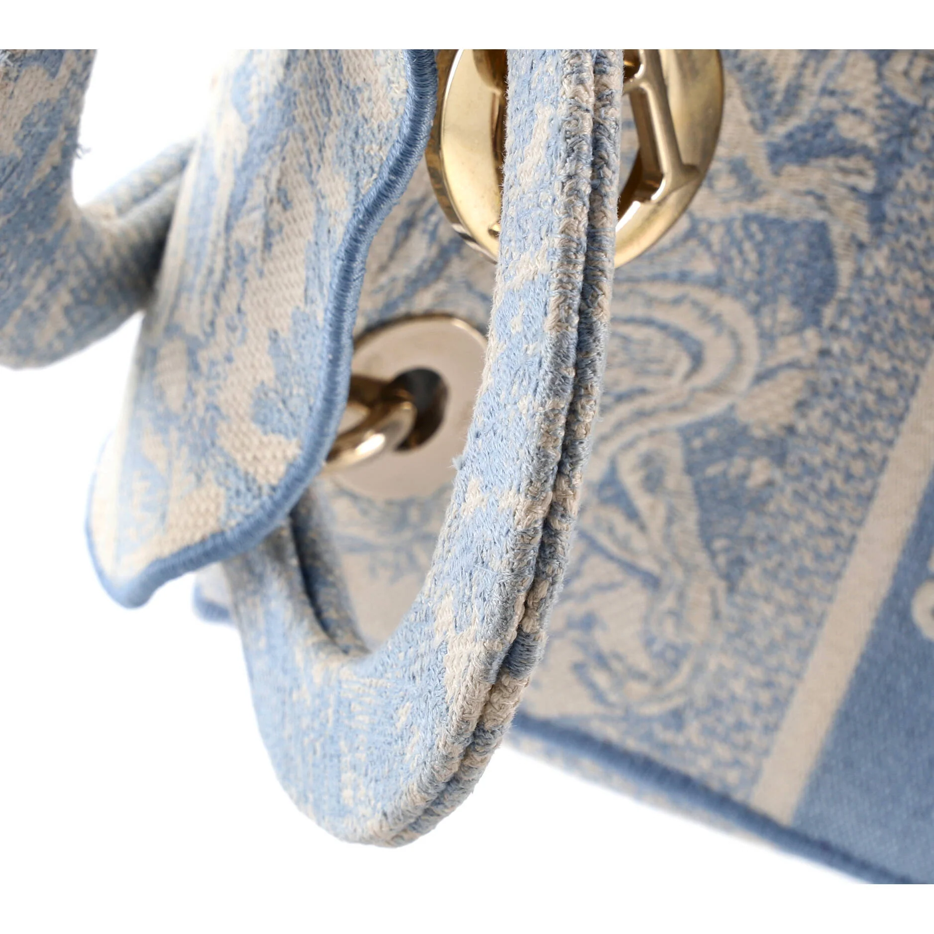 Lady D-Lite Bag Embroidered Canvas Medium - Image 7