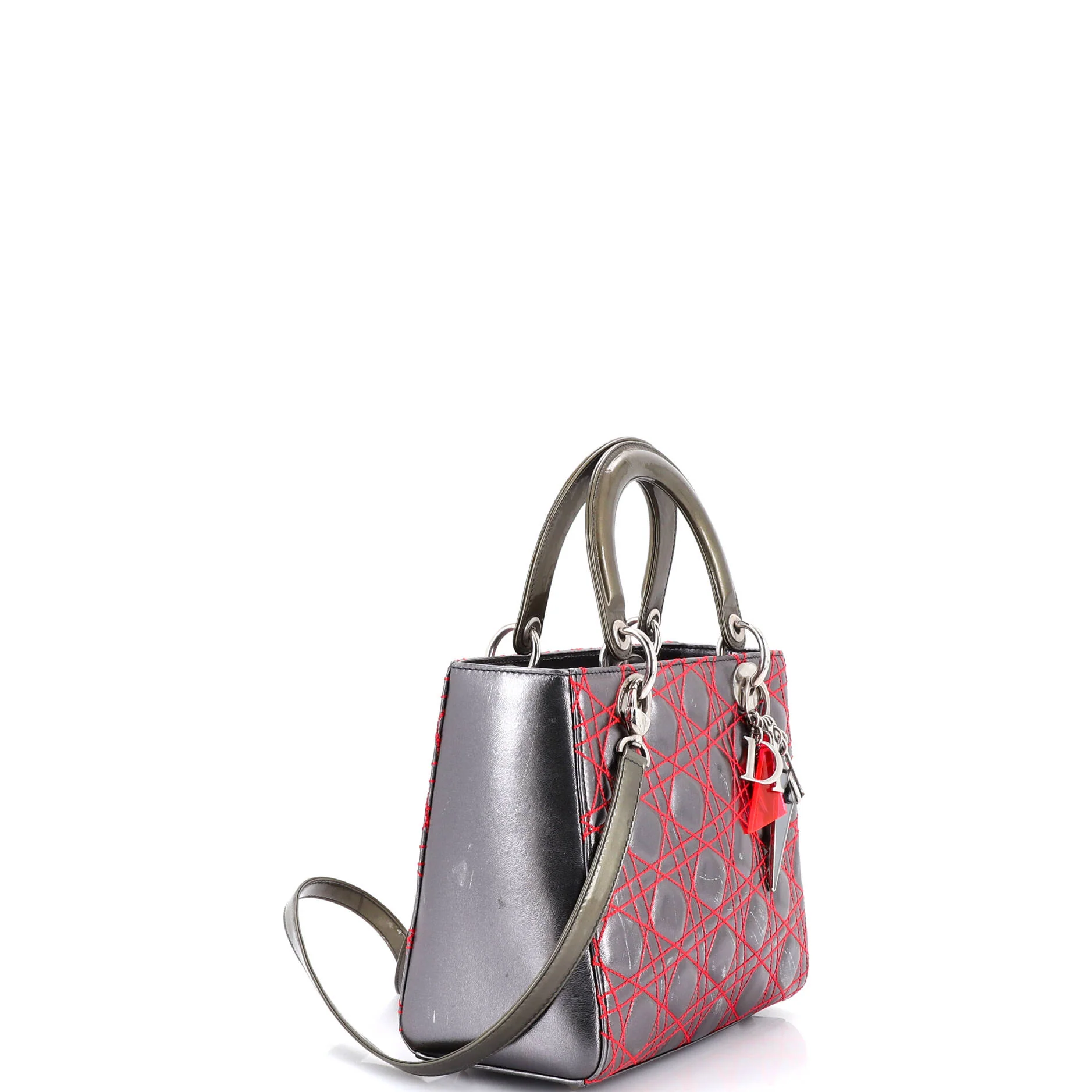 Lady Dior Bag Anselm Reyle Cannage Quilt Leather Medium - Image 2