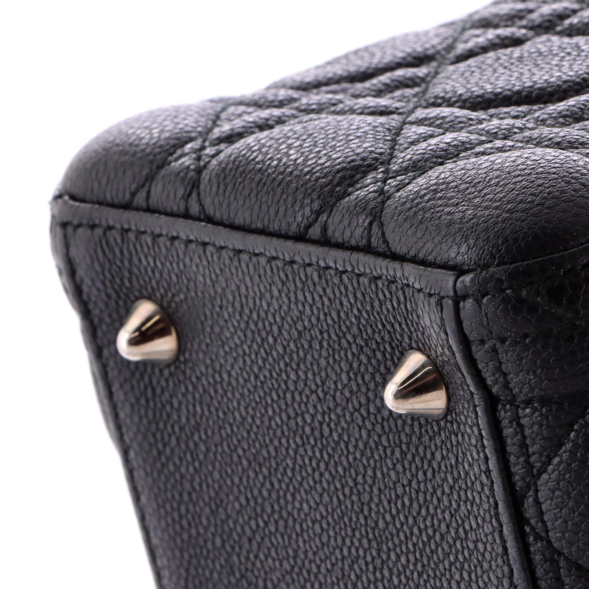Lady Dior Bag Cannage Quilt Grained Calfskin Medium - Image 6
