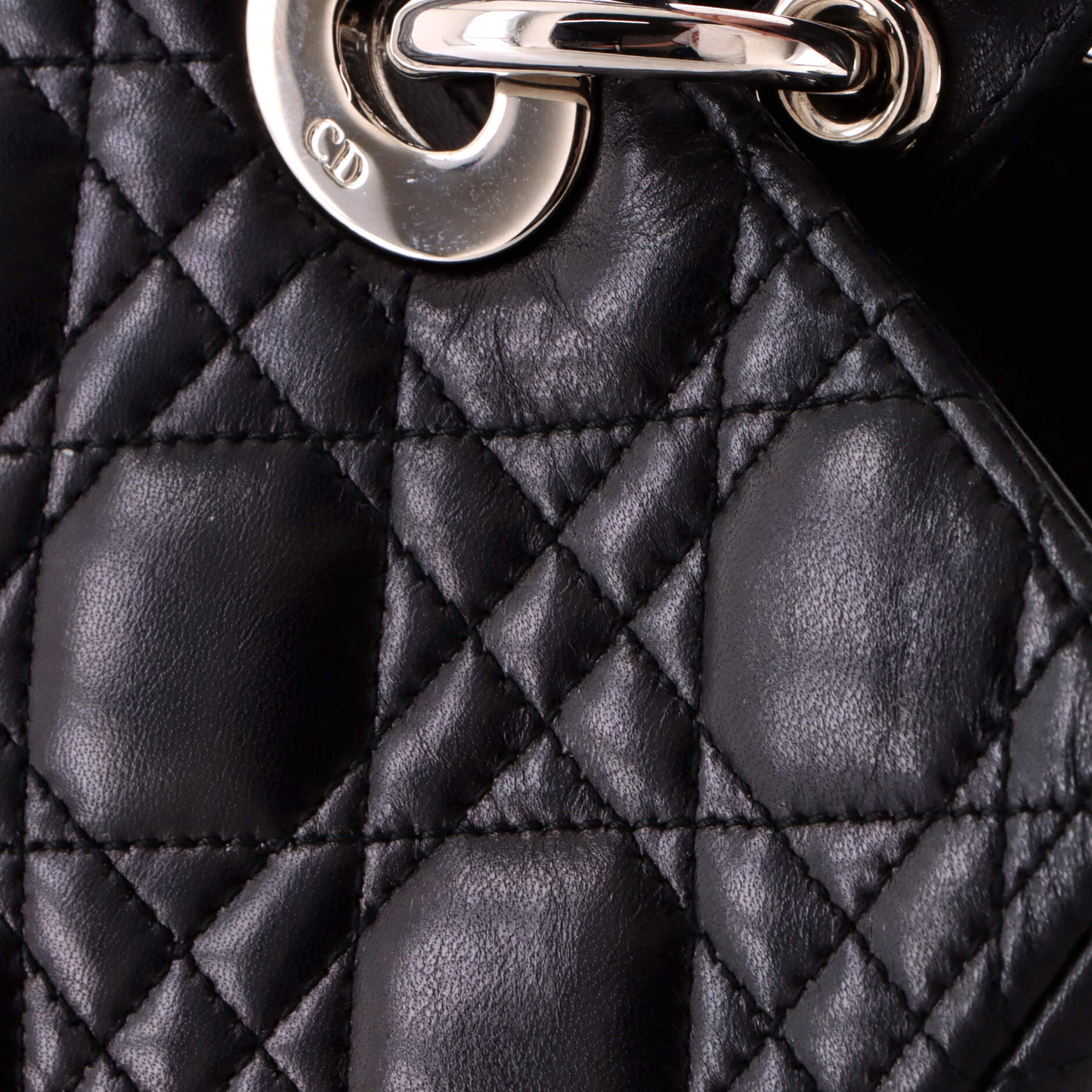 Lady Dior Bag Cannage Quilt Lambskin Large - Image 7