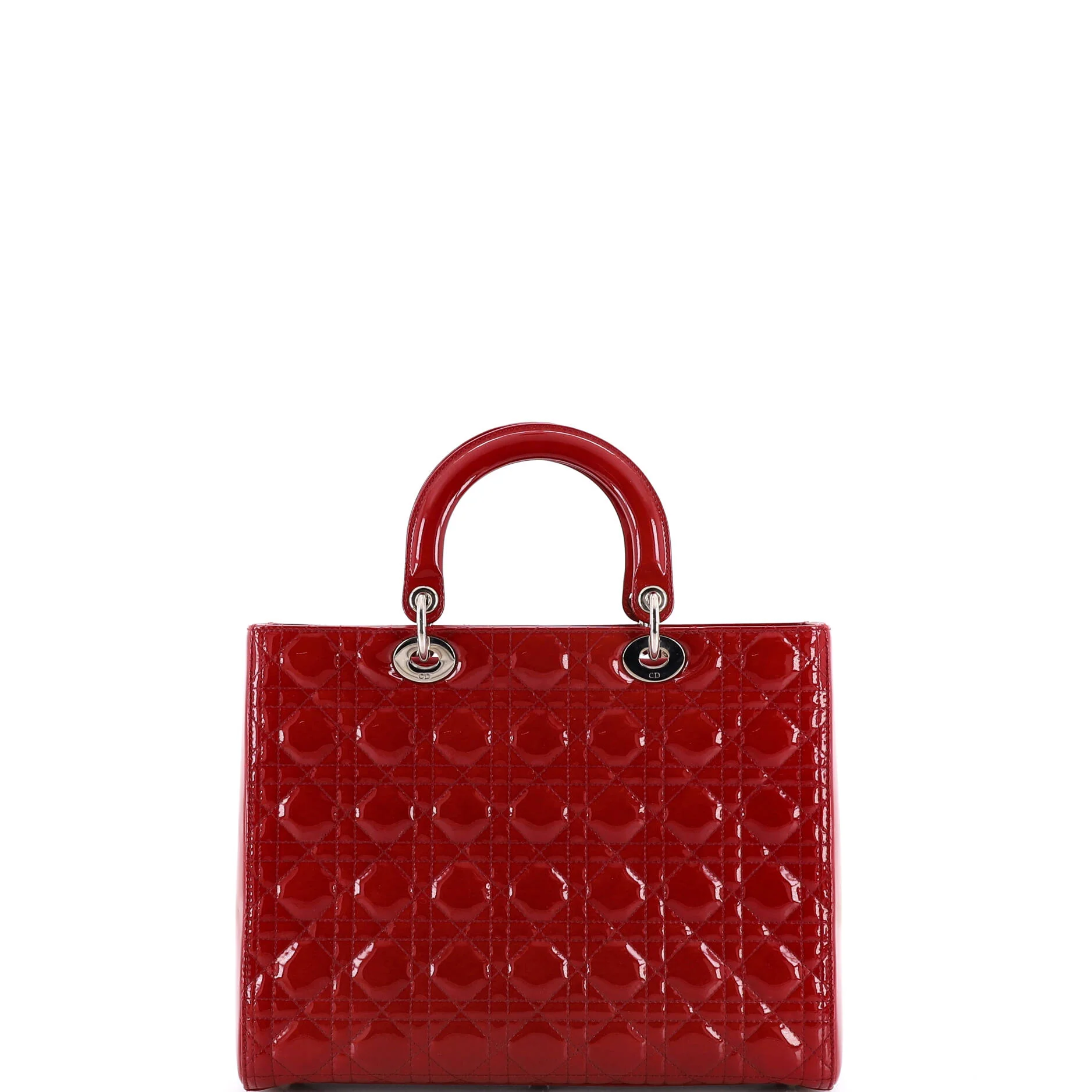 Lady Dior Bag Cannage Quilt Patent Large - Image 3