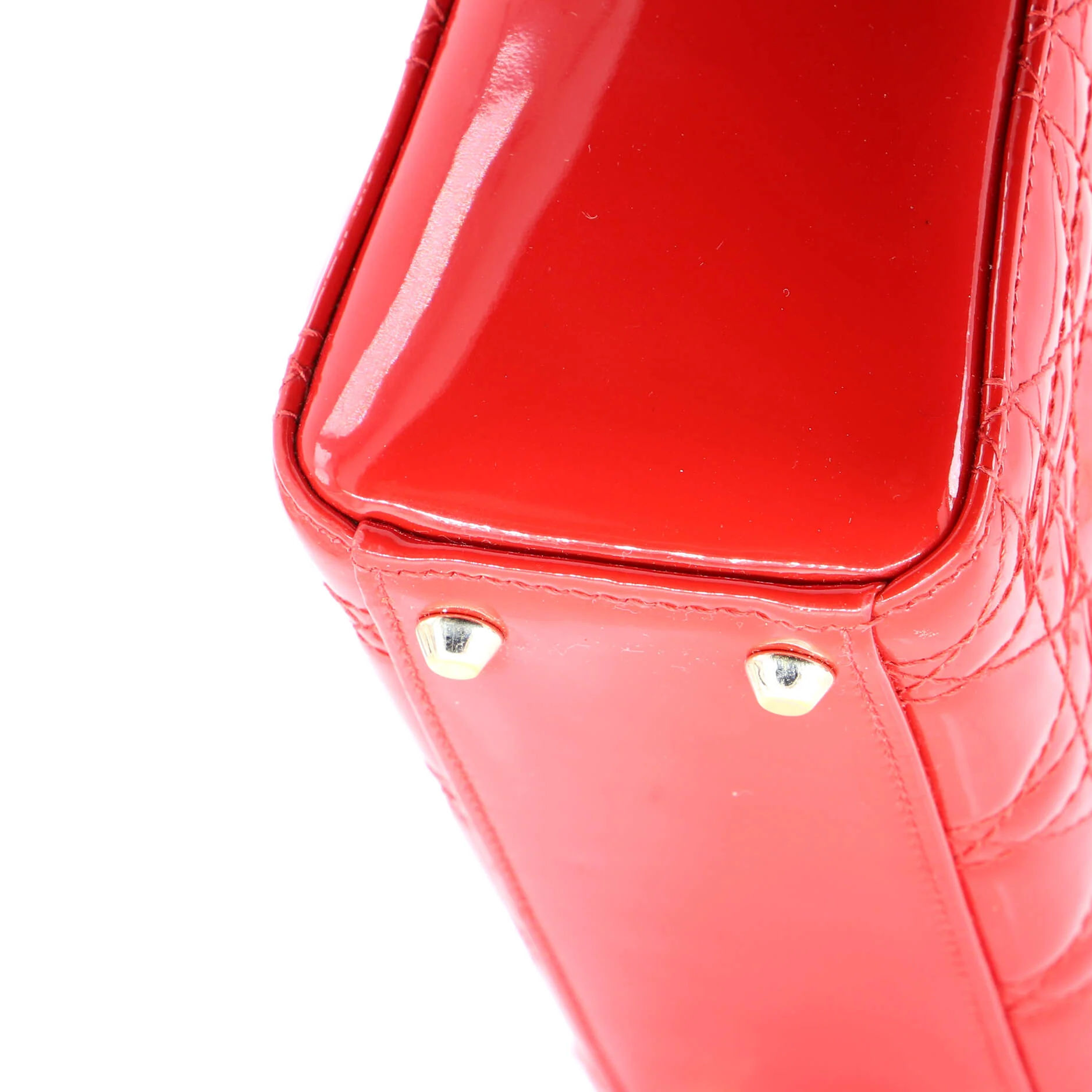 Lady Dior Bag Cannage Quilt Patent Mini - Image 6