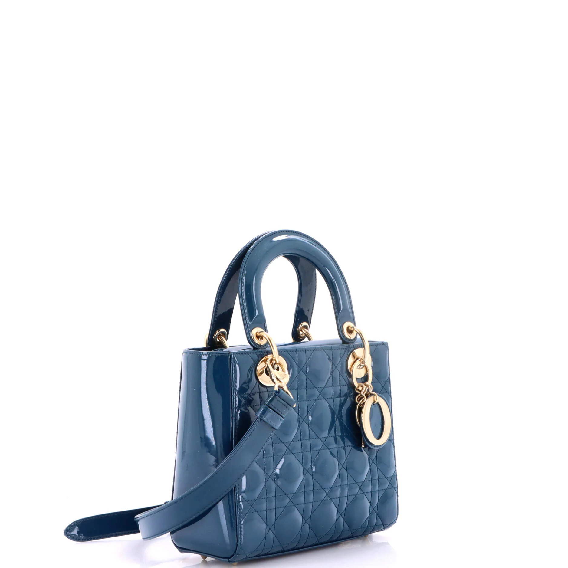 Lady Dior Bag Cannage Quilt Patent Small - Image 2