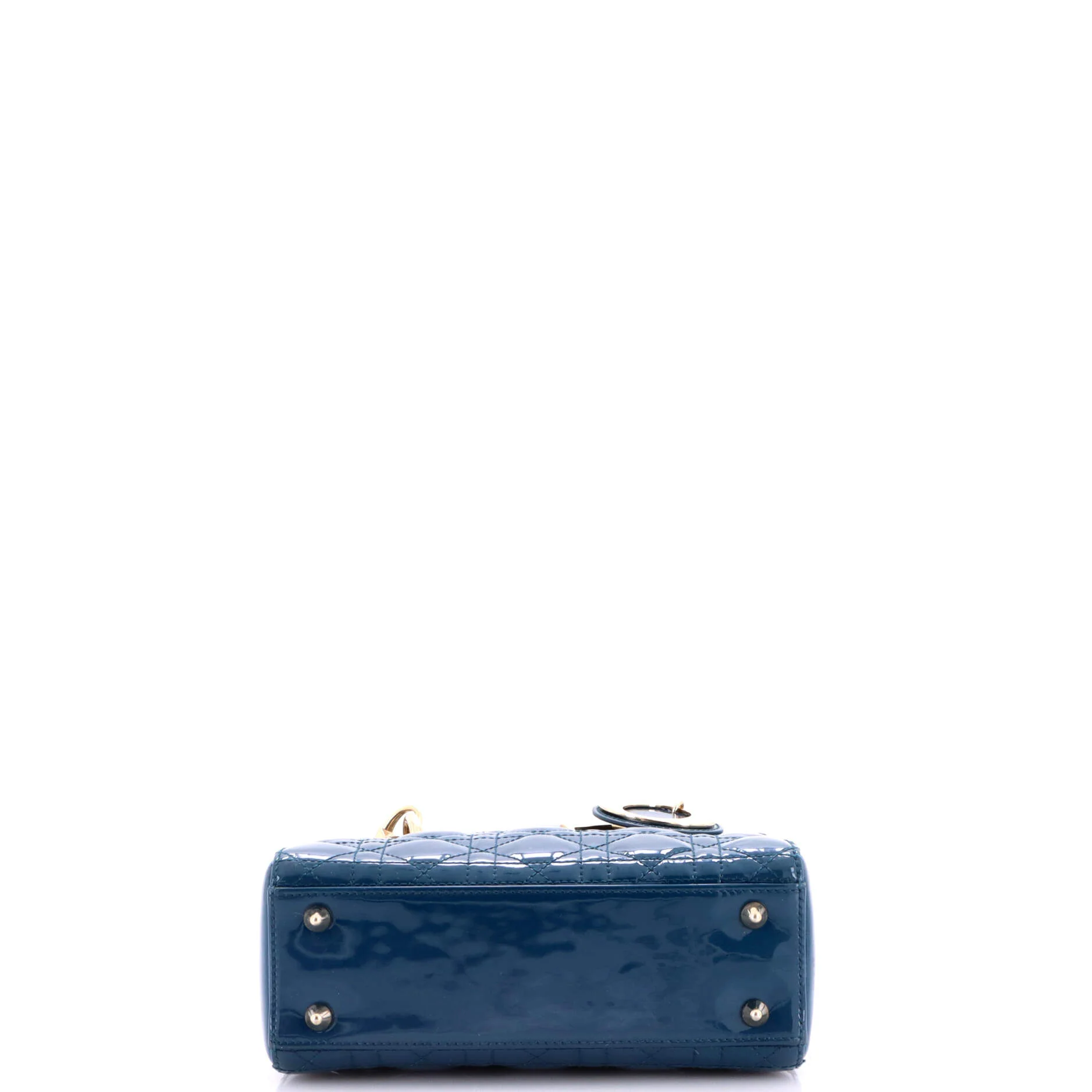 Lady Dior Bag Cannage Quilt Patent Small - Image 4