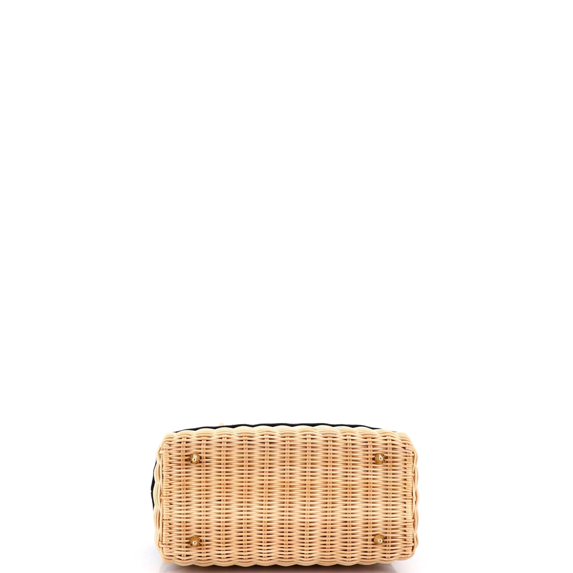 Lady Dior Bag Wicker and Oblique Canvas Medium - Image 4