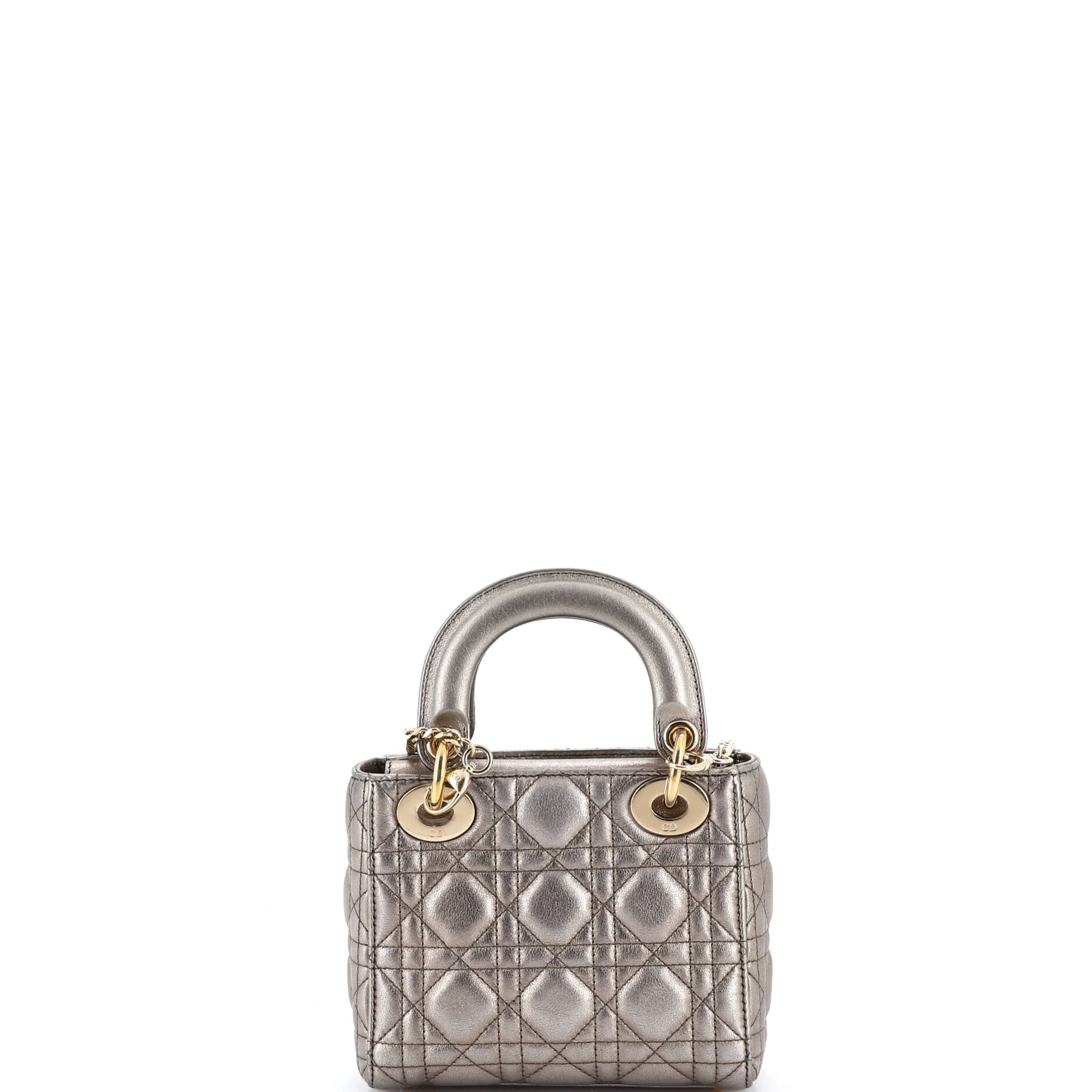 Lady Dior Chain Bag Cannage Quilt Lambskin Mini - Image 3