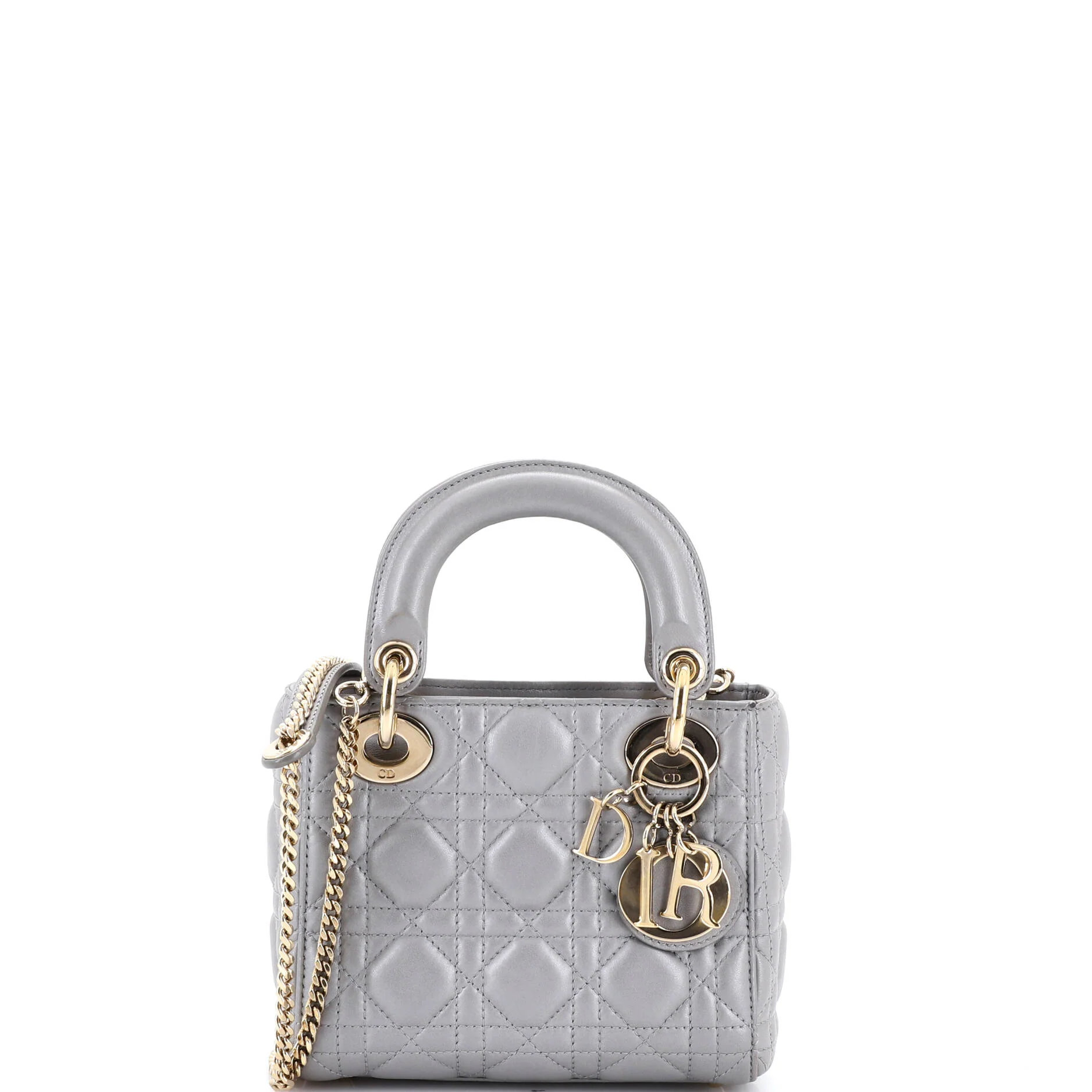 Lady Dior Chain Bag Cannage Quilt Lambskin Mini