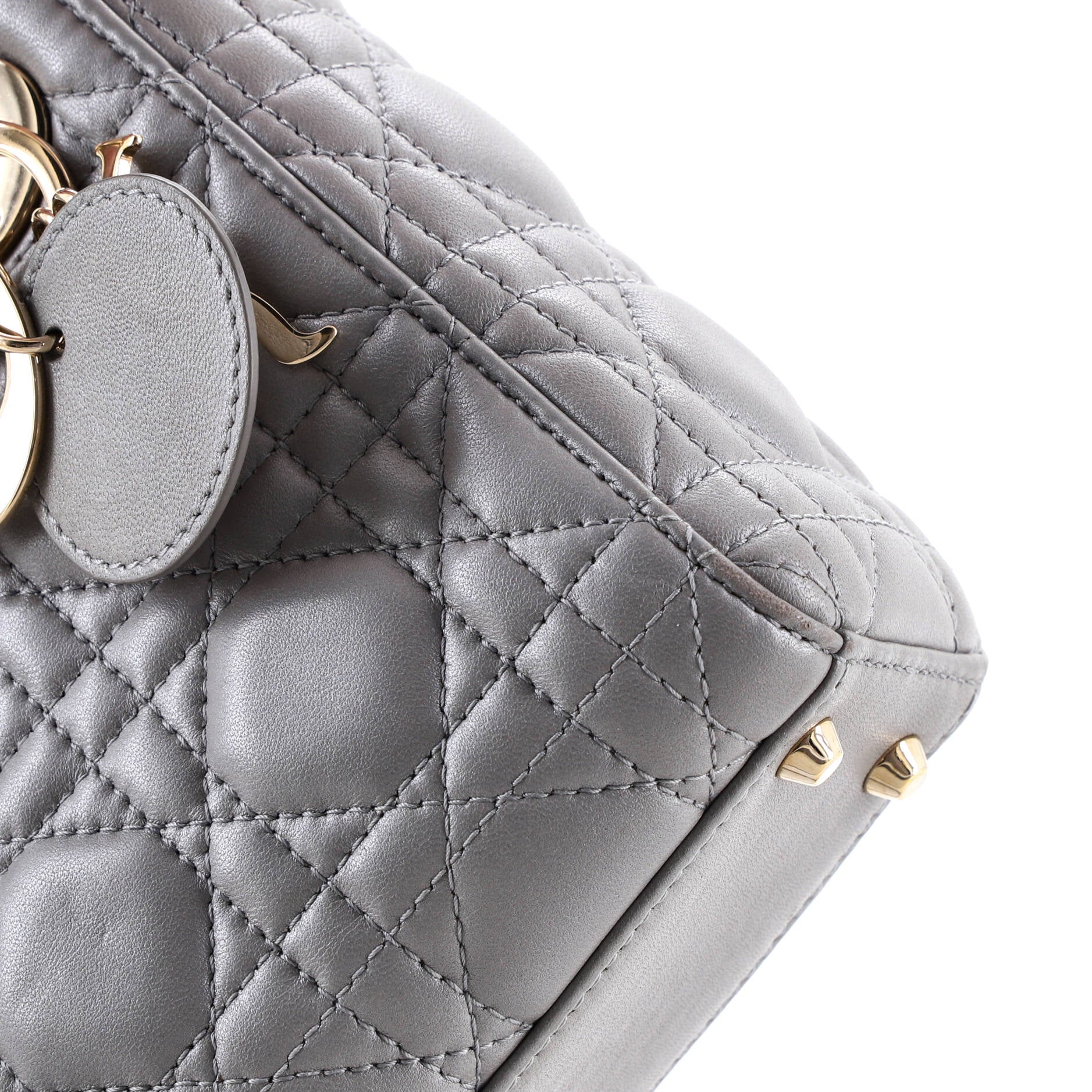 Lady Dior Chain Bag Cannage Quilt Lambskin Mini - Image 7