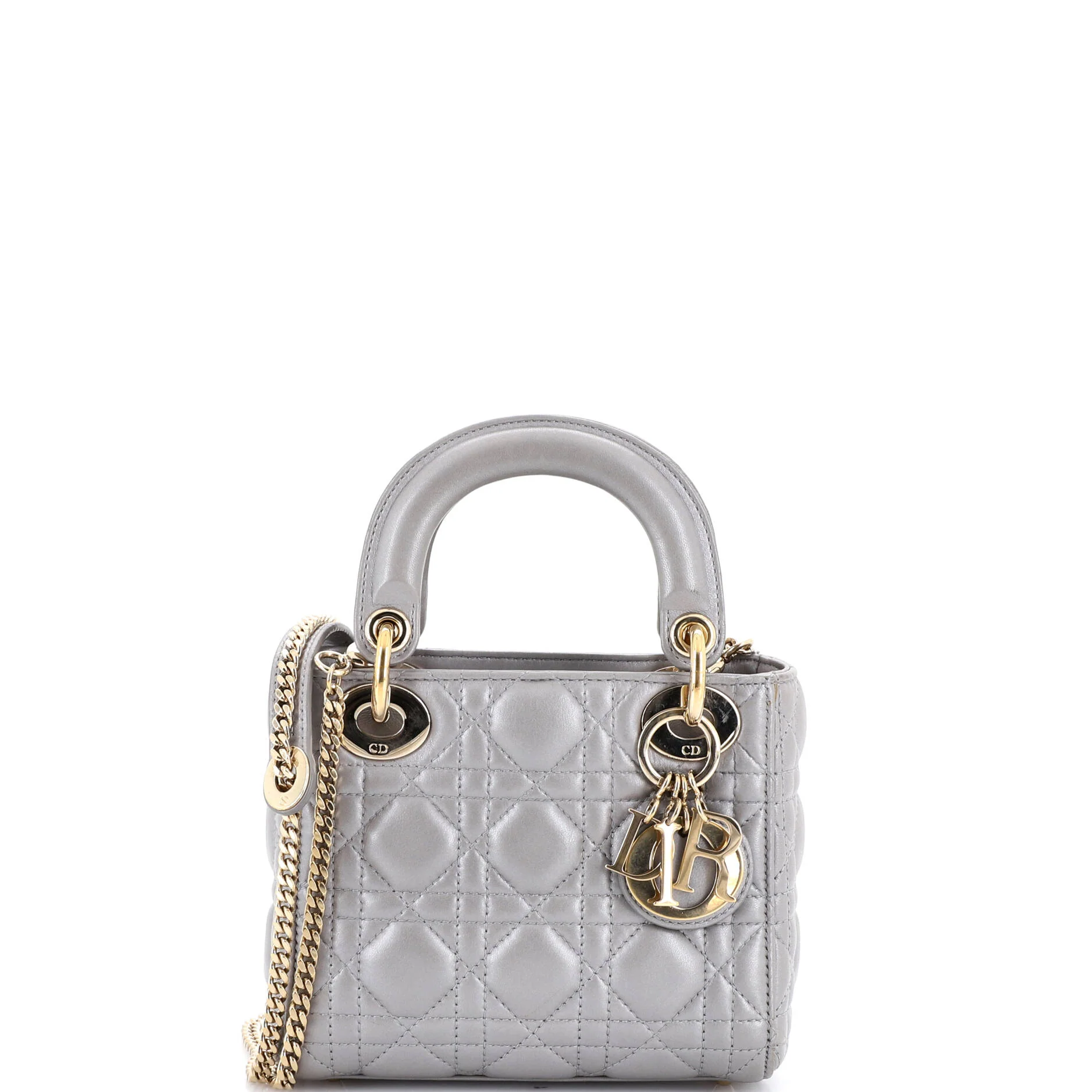 Lady Dior Chain Bag Cannage Quilt Lambskin Mini