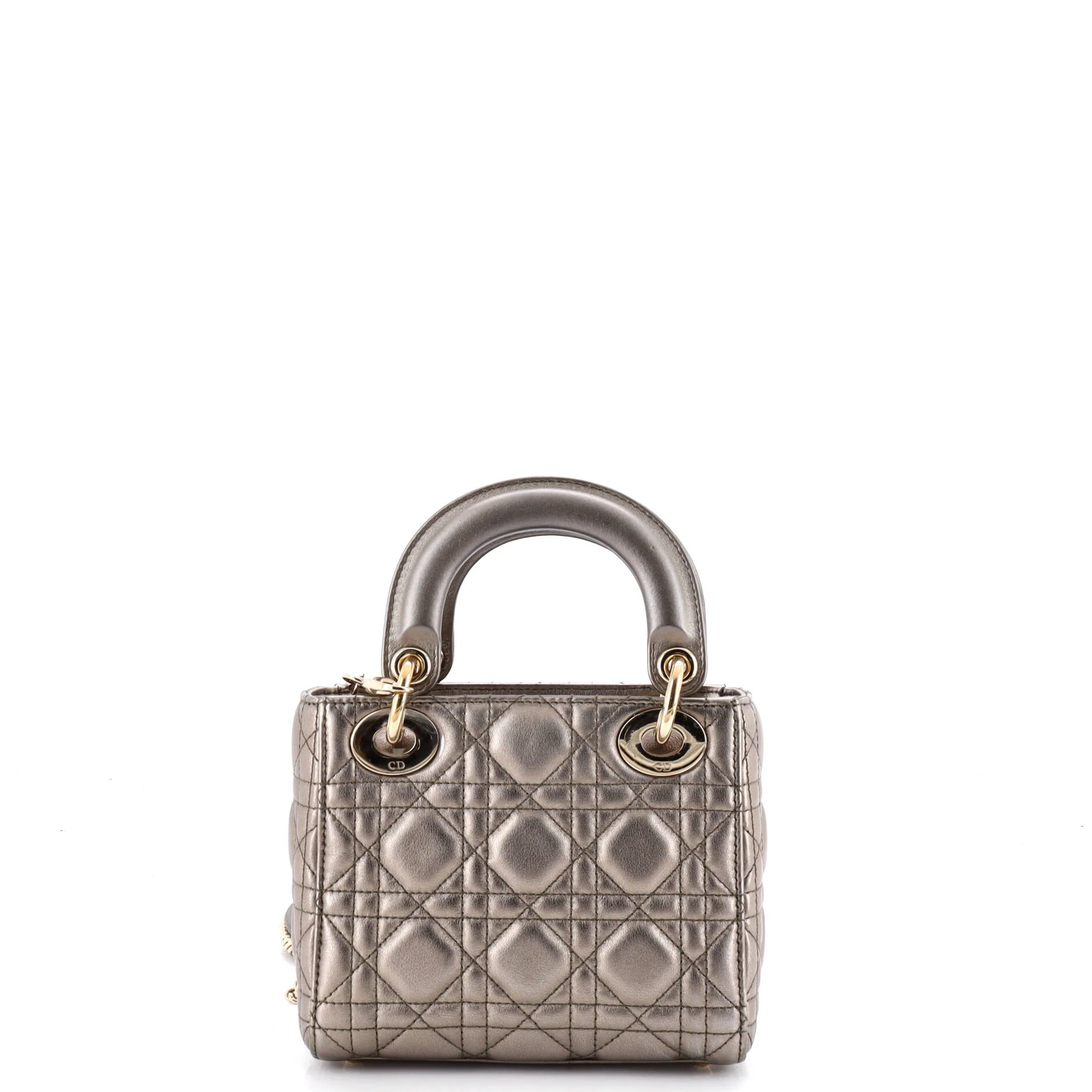 Lady Dior Chain Bag Cannage Quilt Lambskin Mini - Image 3
