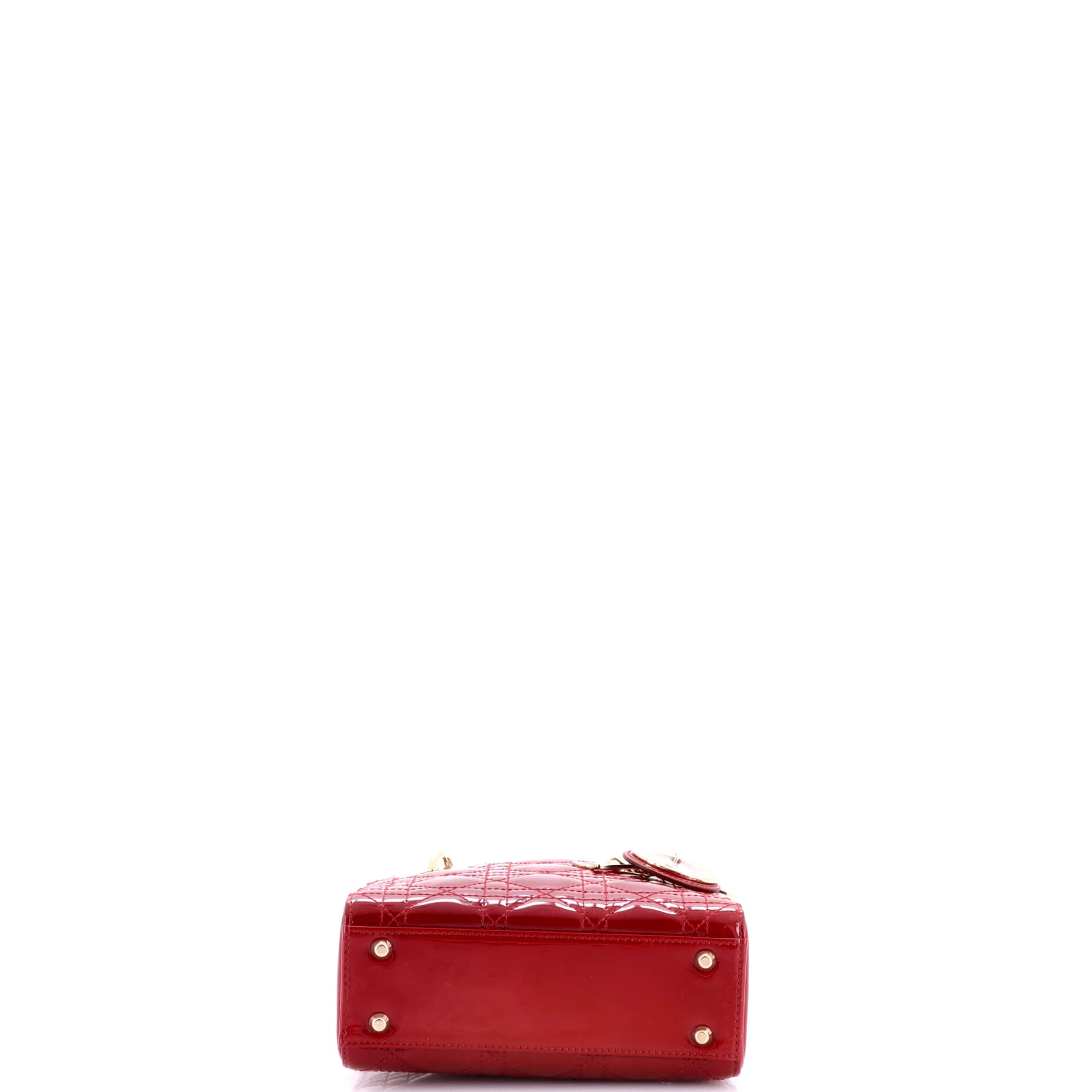 Lady Dior Chain Bag Cannage Quilt Patent Mini - Image 4