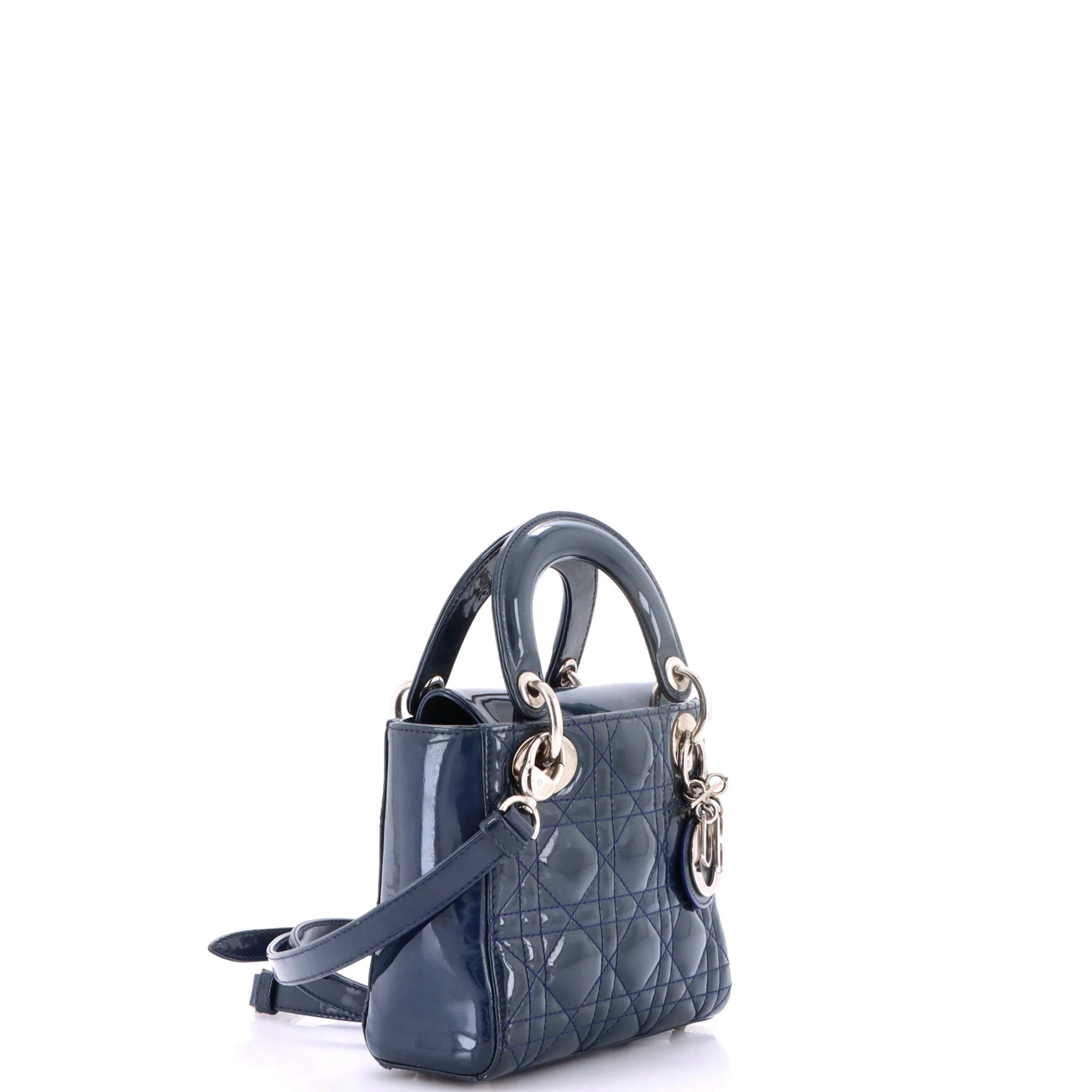 Lady Dior Chain Bag Cannage Quilt Patent Mini - Image 2