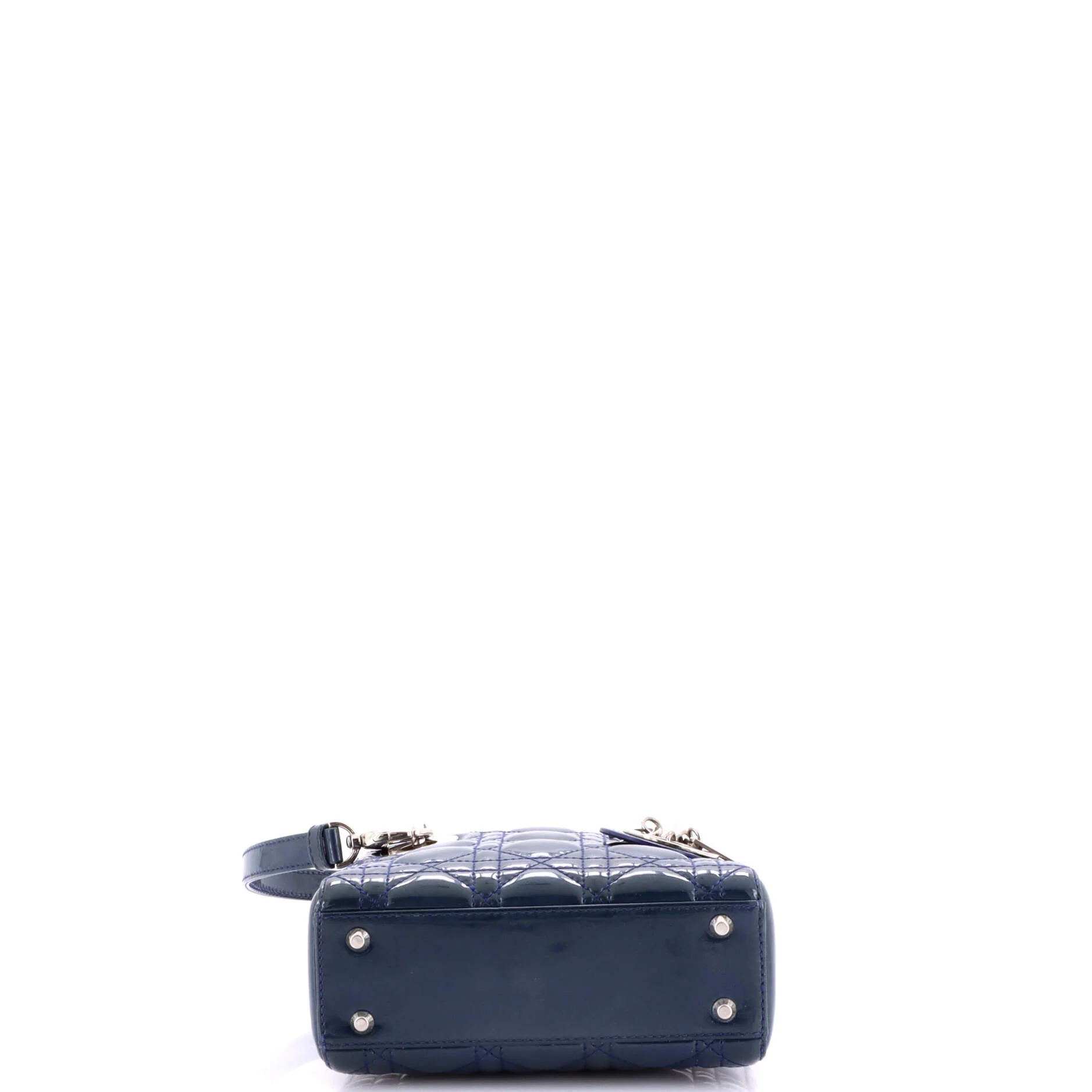 Lady Dior Chain Bag Cannage Quilt Patent Mini - Image 4