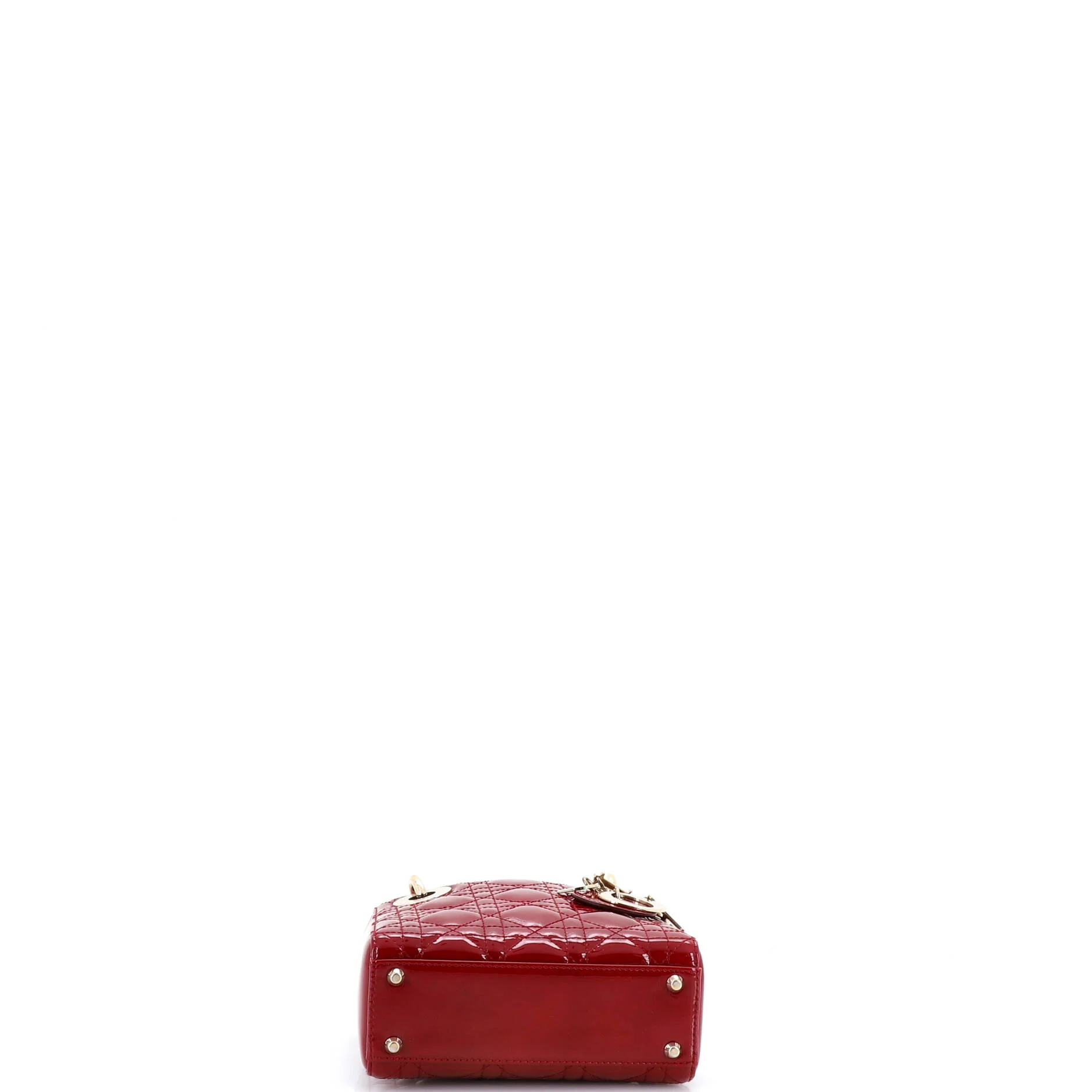 Lady Dior Chain Bag Cannage Quilt Patent Mini - Image 4