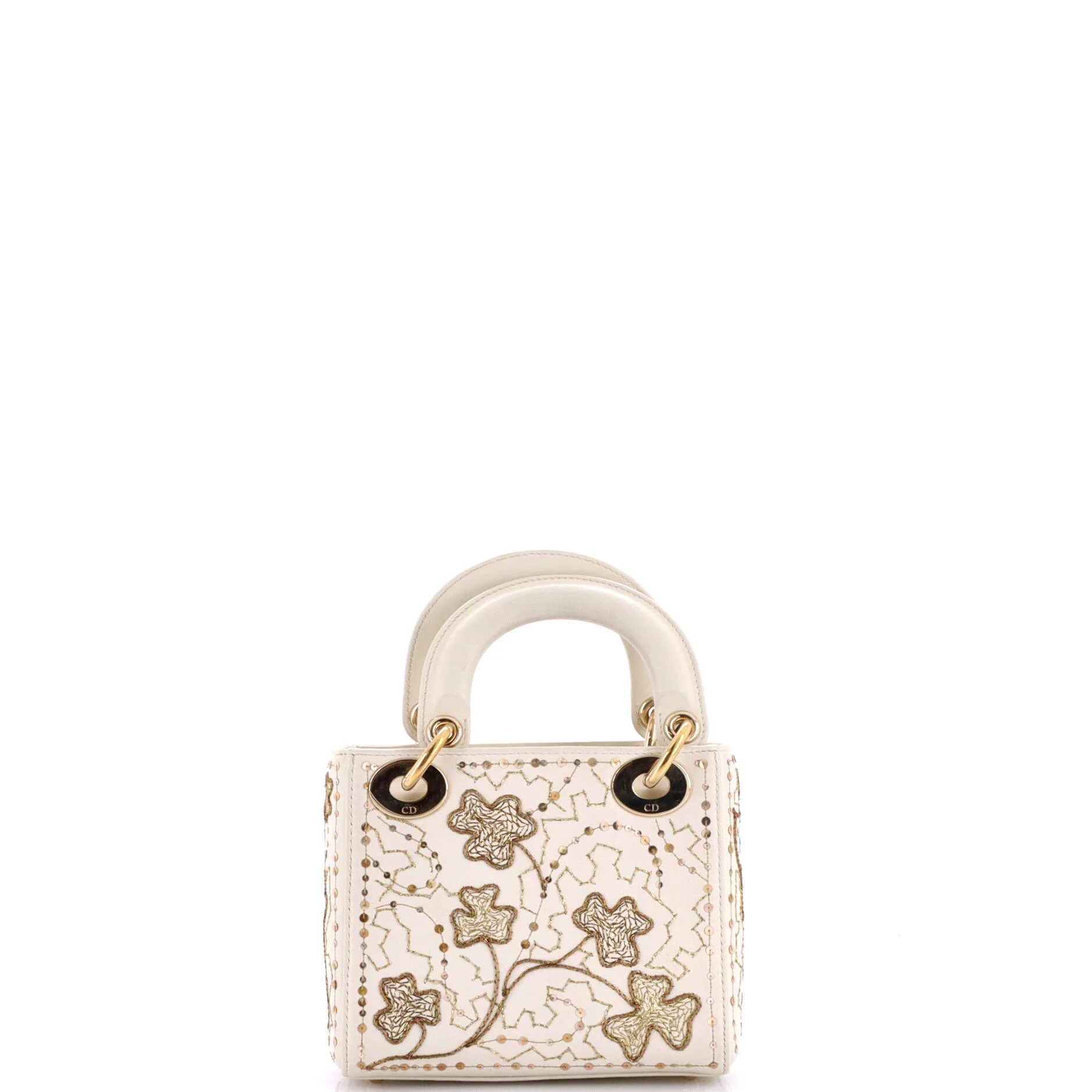 Lady Dior Chain Bag Embroidered Calfskin Mini - Image 3
