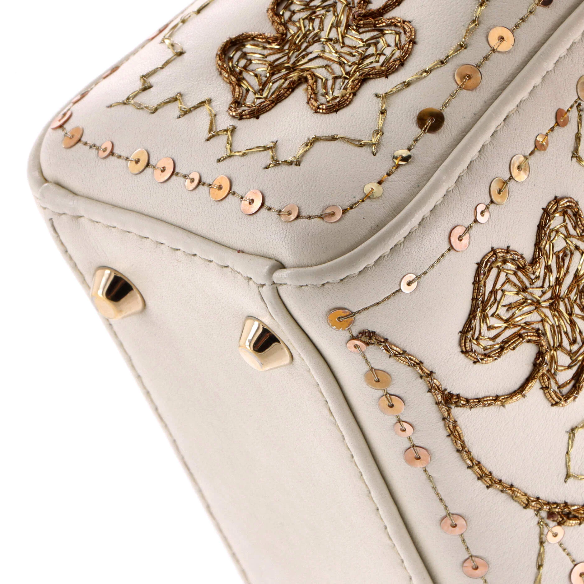 Lady Dior Chain Bag Embroidered Calfskin Mini - Image 6