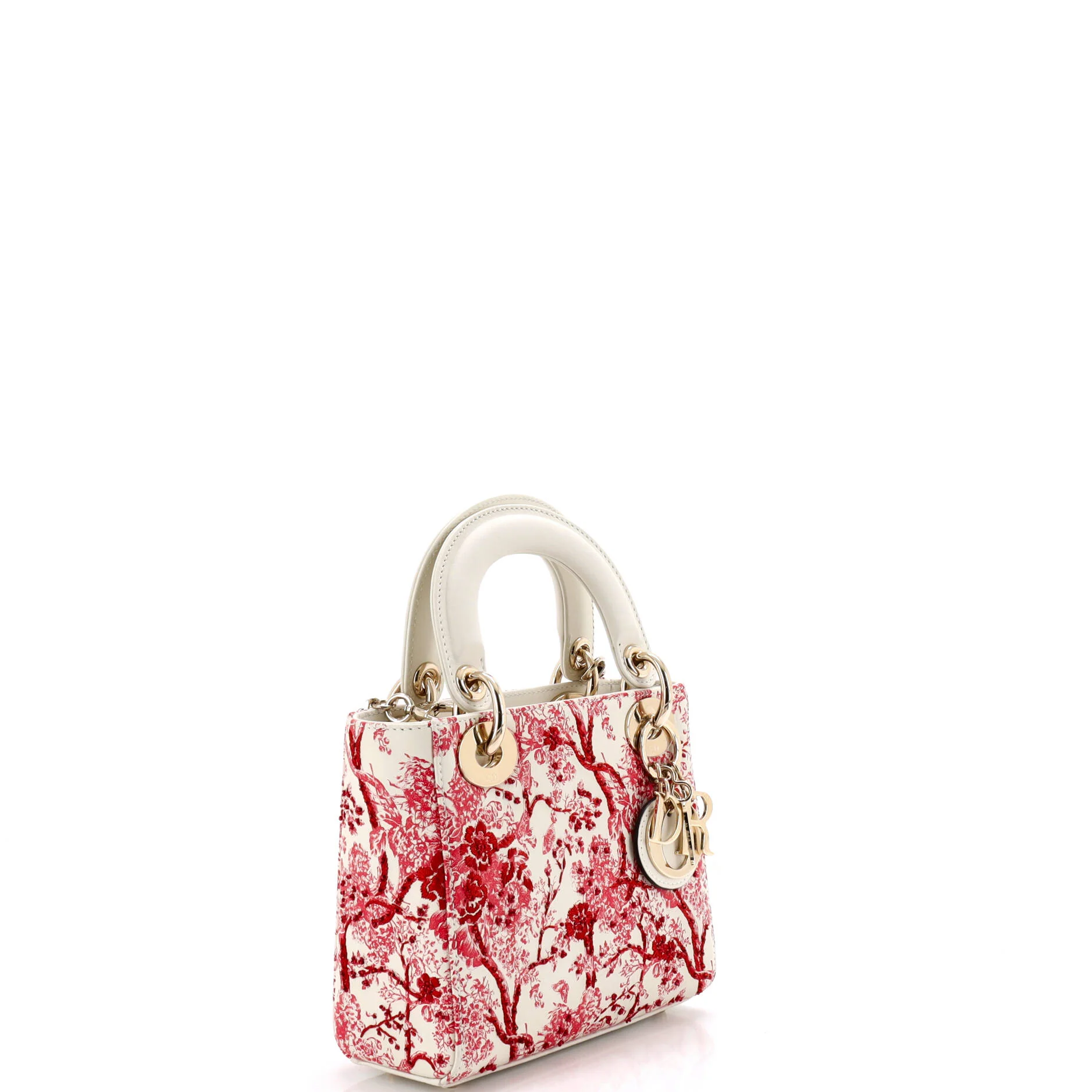 Lady Dior Chain Bag Embroidered Calfskin Mini - Image 2
