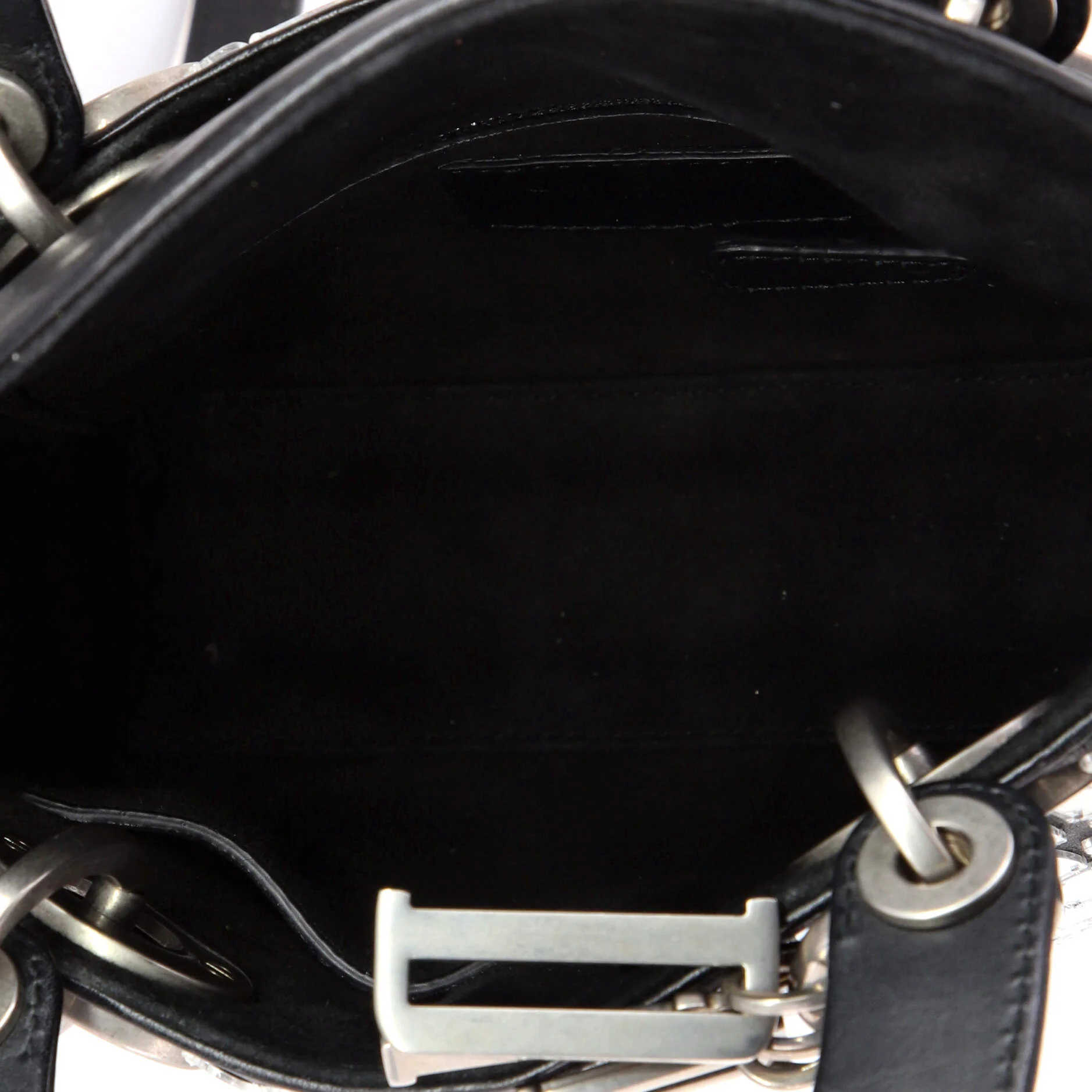 Lady Dior Chain Bag Leather and Mirror Mosaic Mini - Image 5