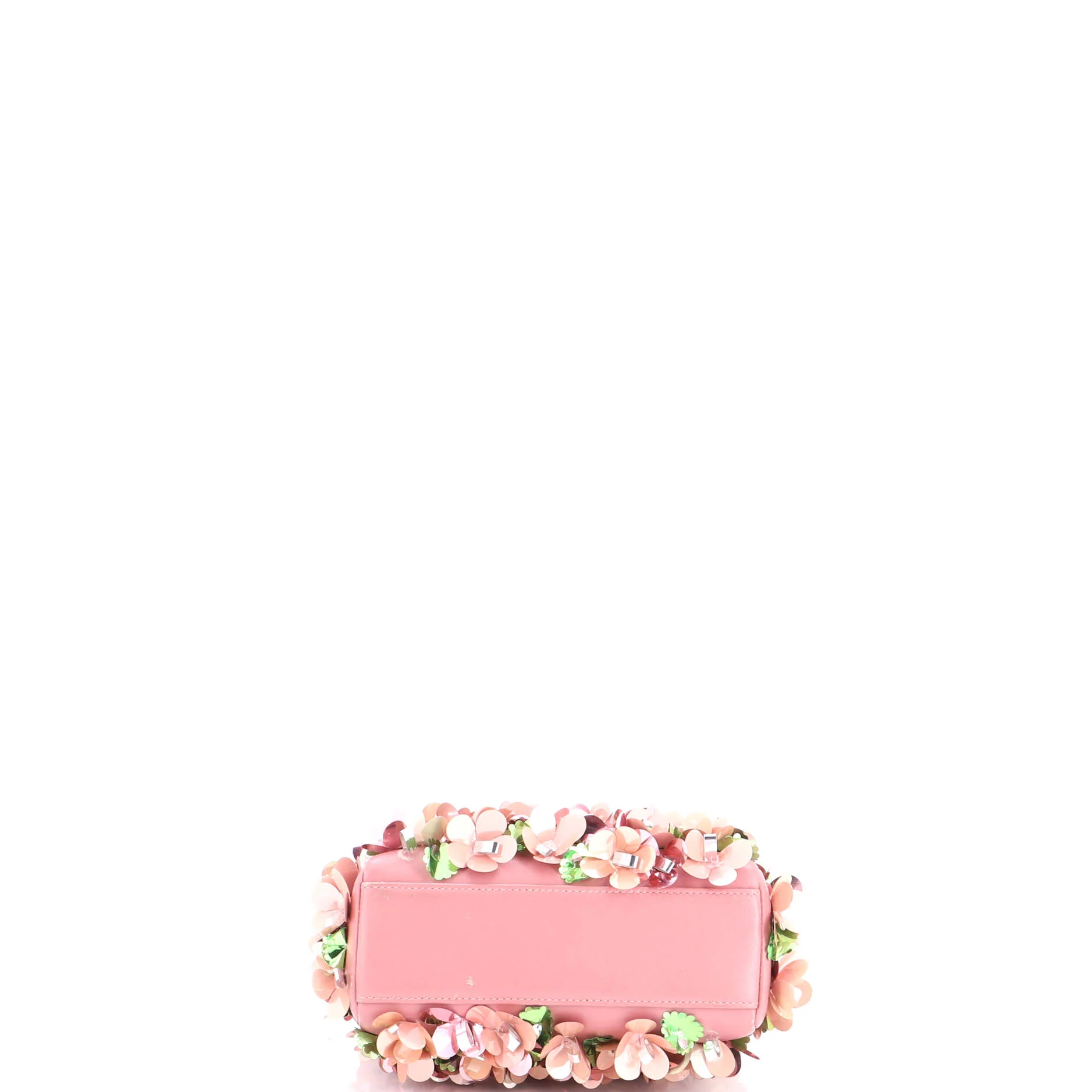 Lady Dior Flower Charm Bag Embellished Leather Mini - Image 4