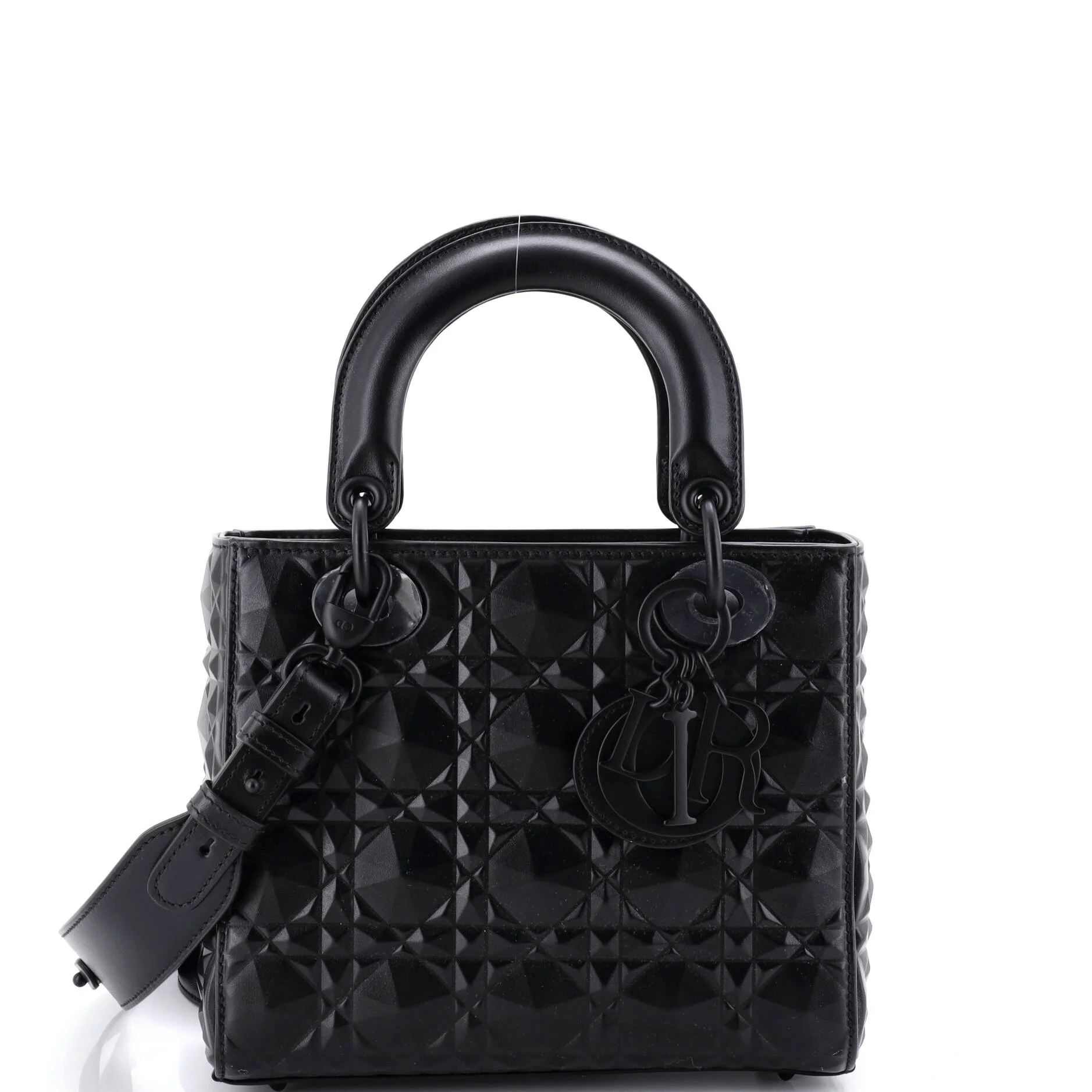 My ABCDior Lady Dior Bag Diamond Motif Cannage Calfskin Small