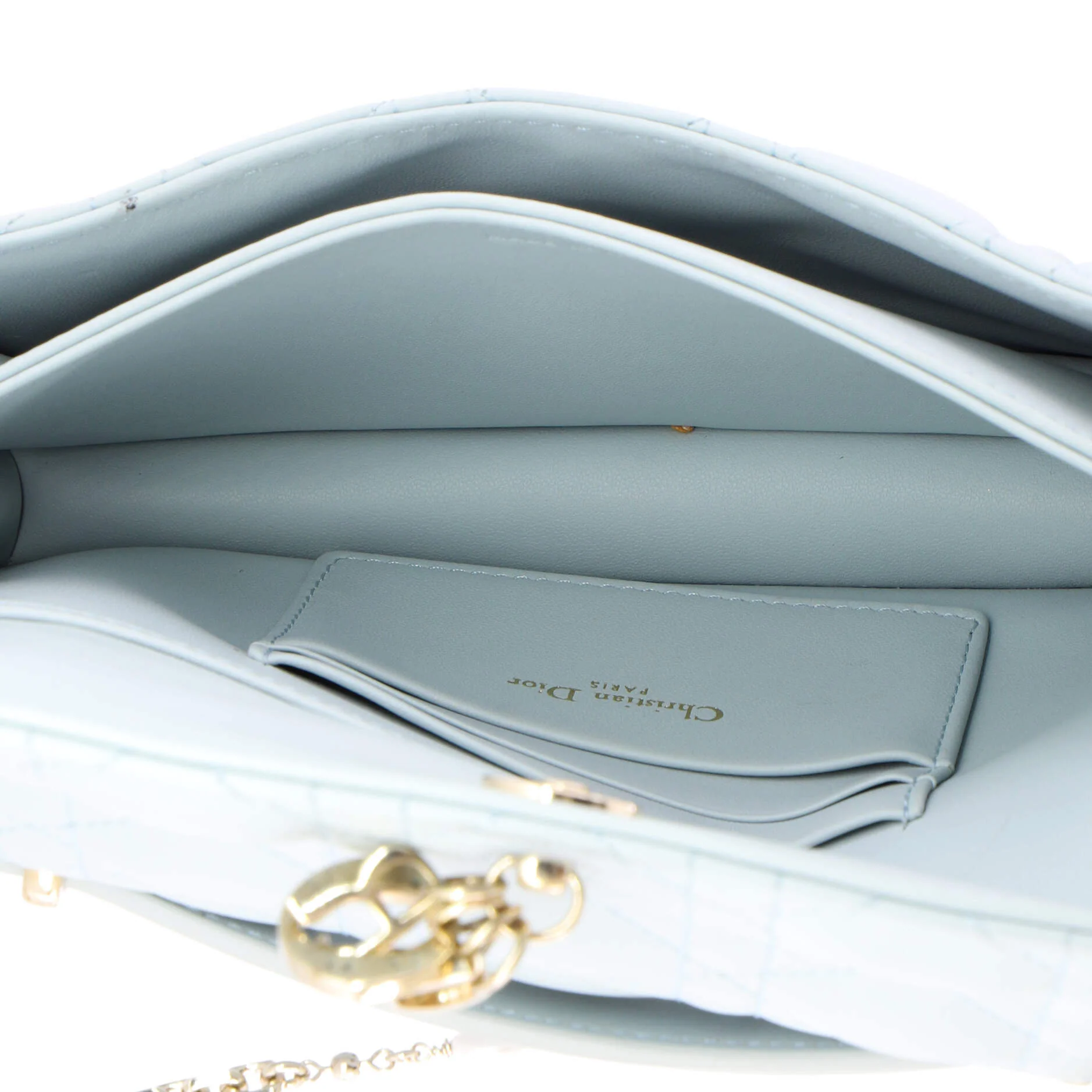 My Dior Top Handle Flap Bag Cannage Quilt Lambskin Mini - Image 5