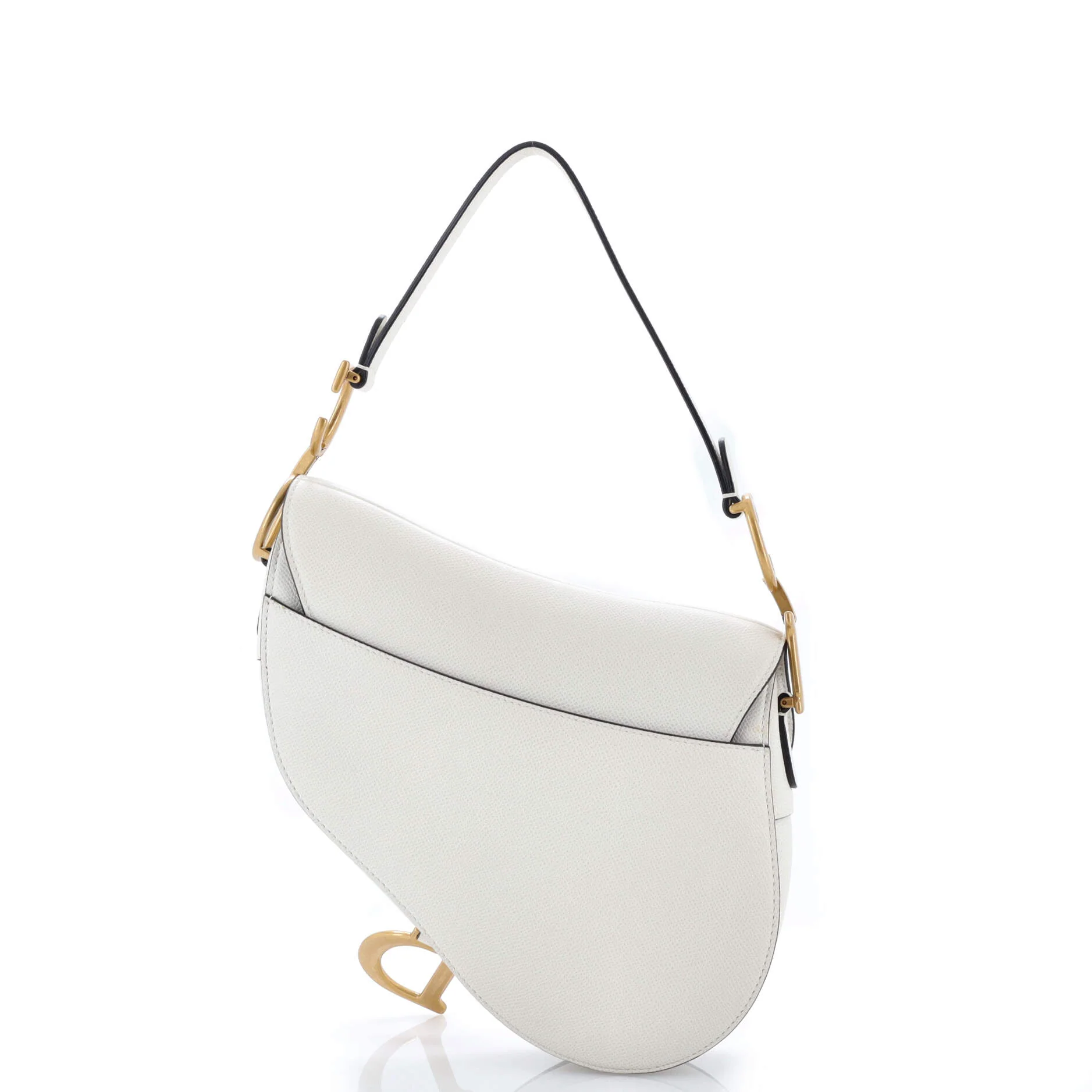 Saddle Handbag Leather Medium - Image 3