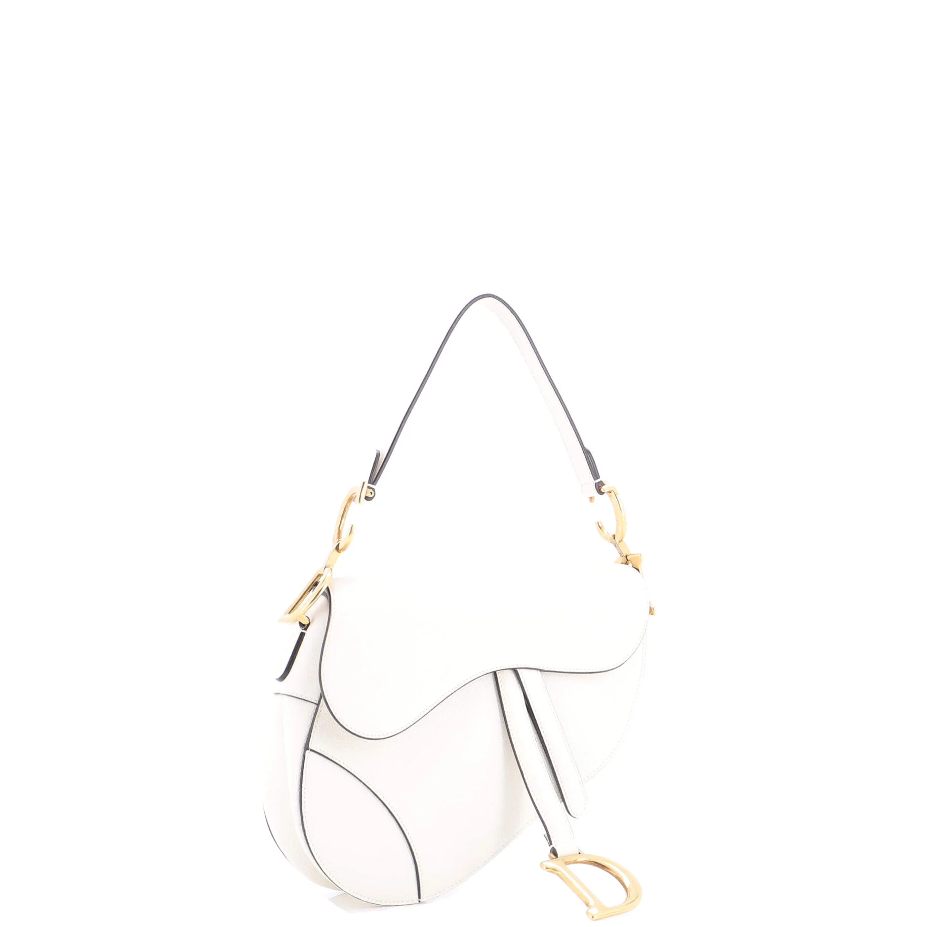 Saddle Handbag Leather Medium - Image 2