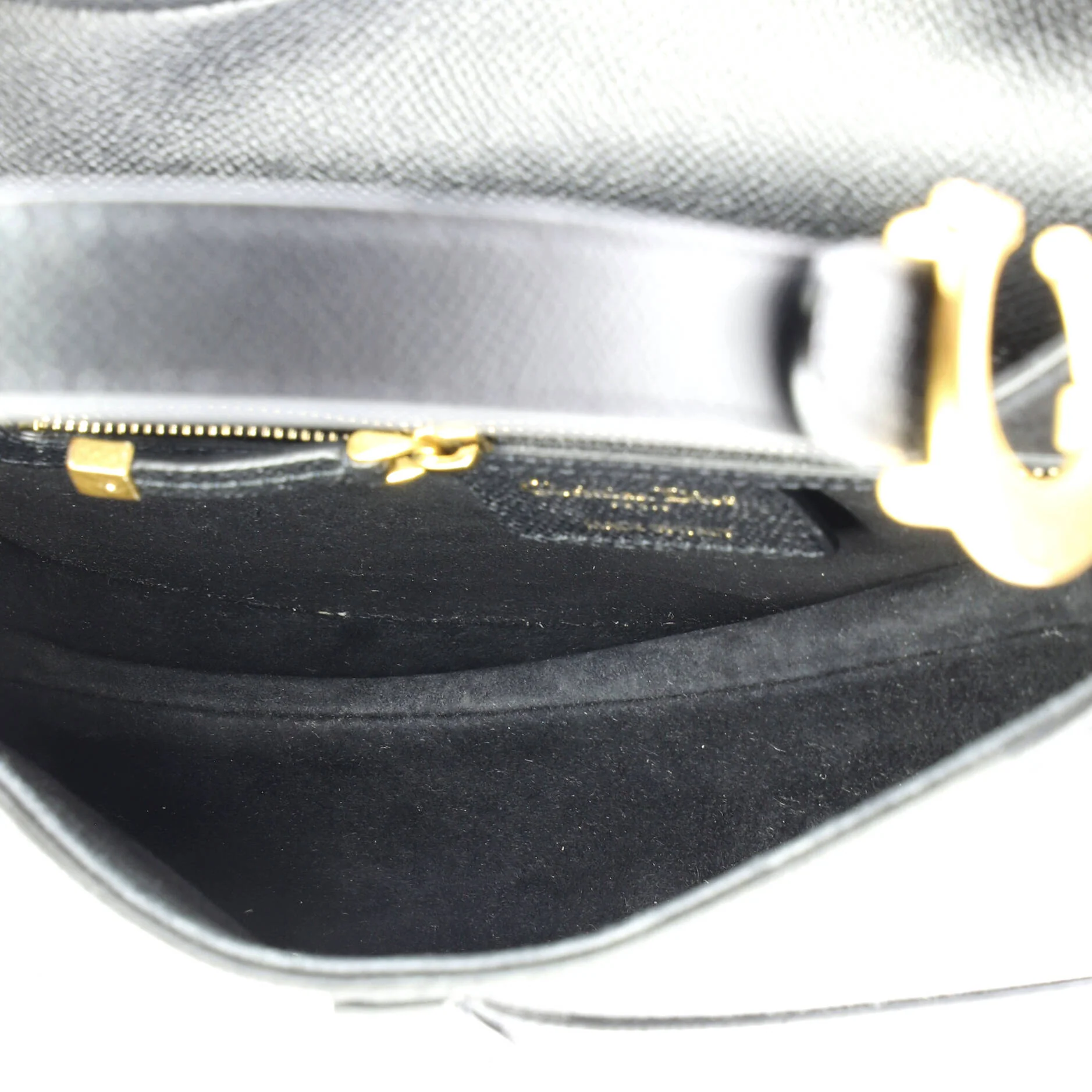 Saddle Handbag Leather Medium - Image 5