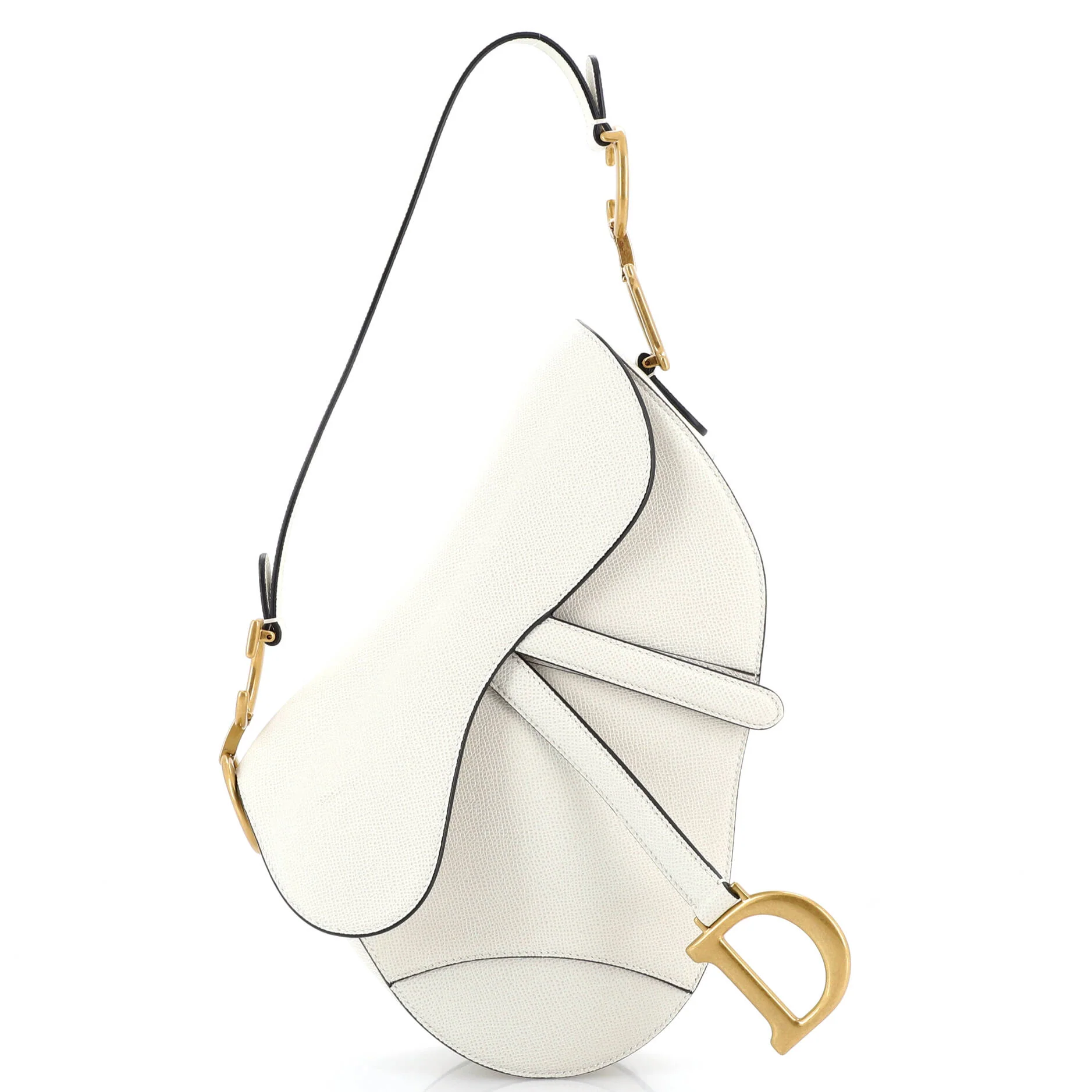 Saddle Handbag Leather Medium