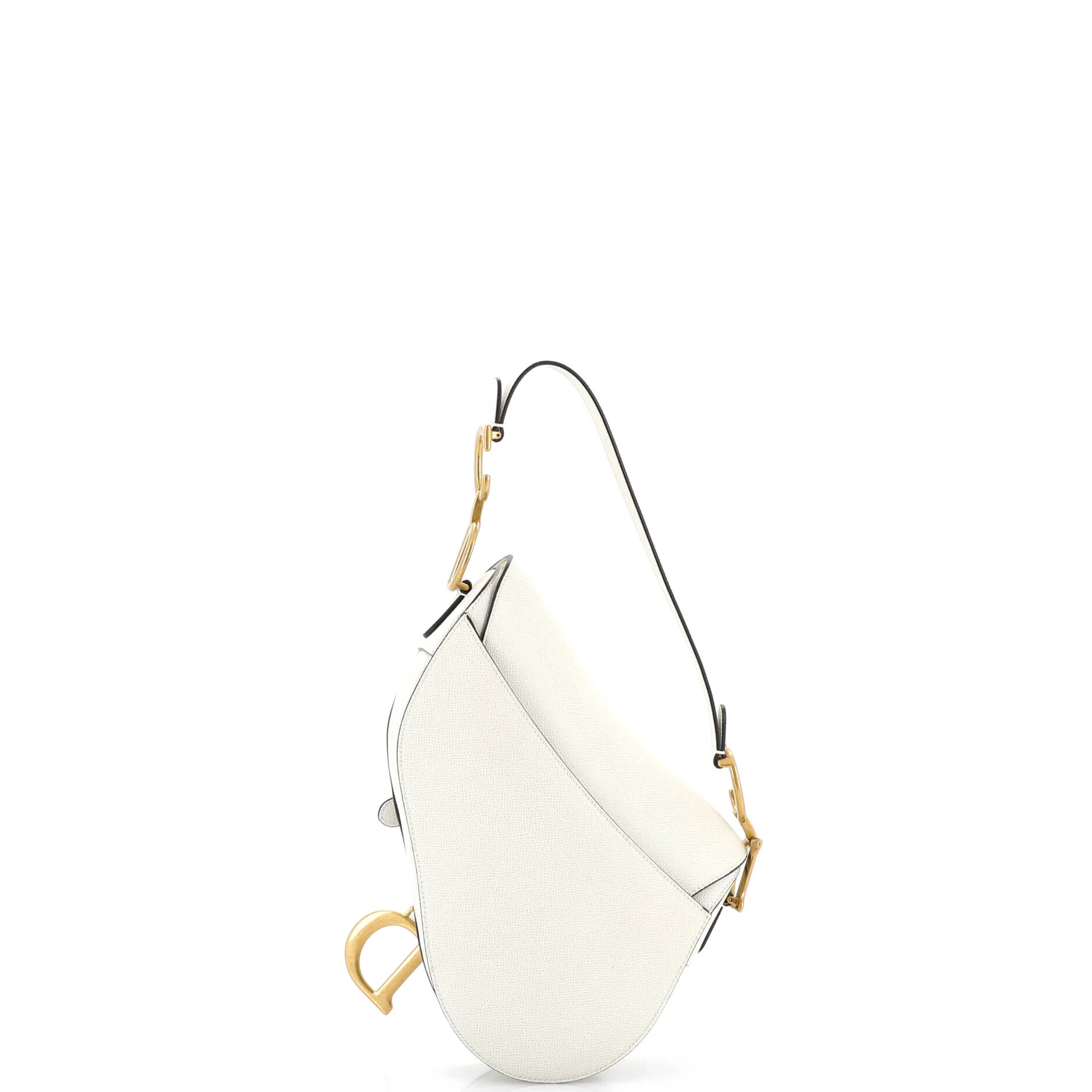 Saddle Handbag Leather Medium - Image 3