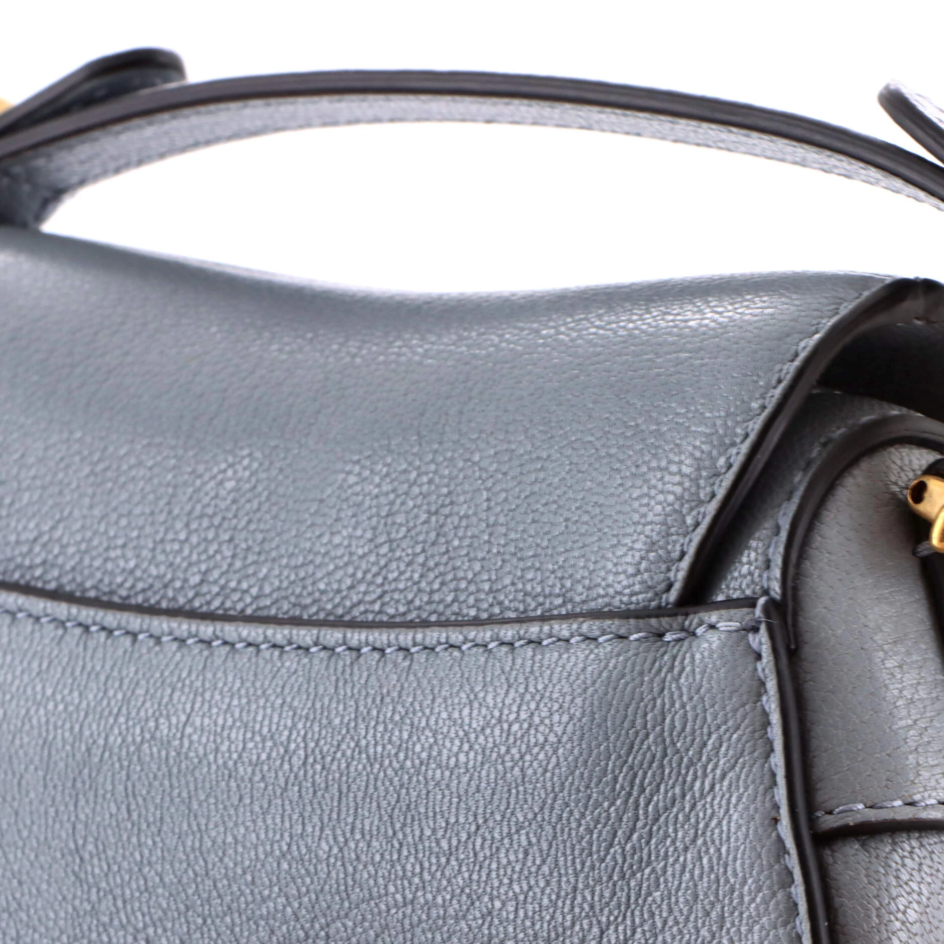Saddle Handbag Leather Micro - Image 6