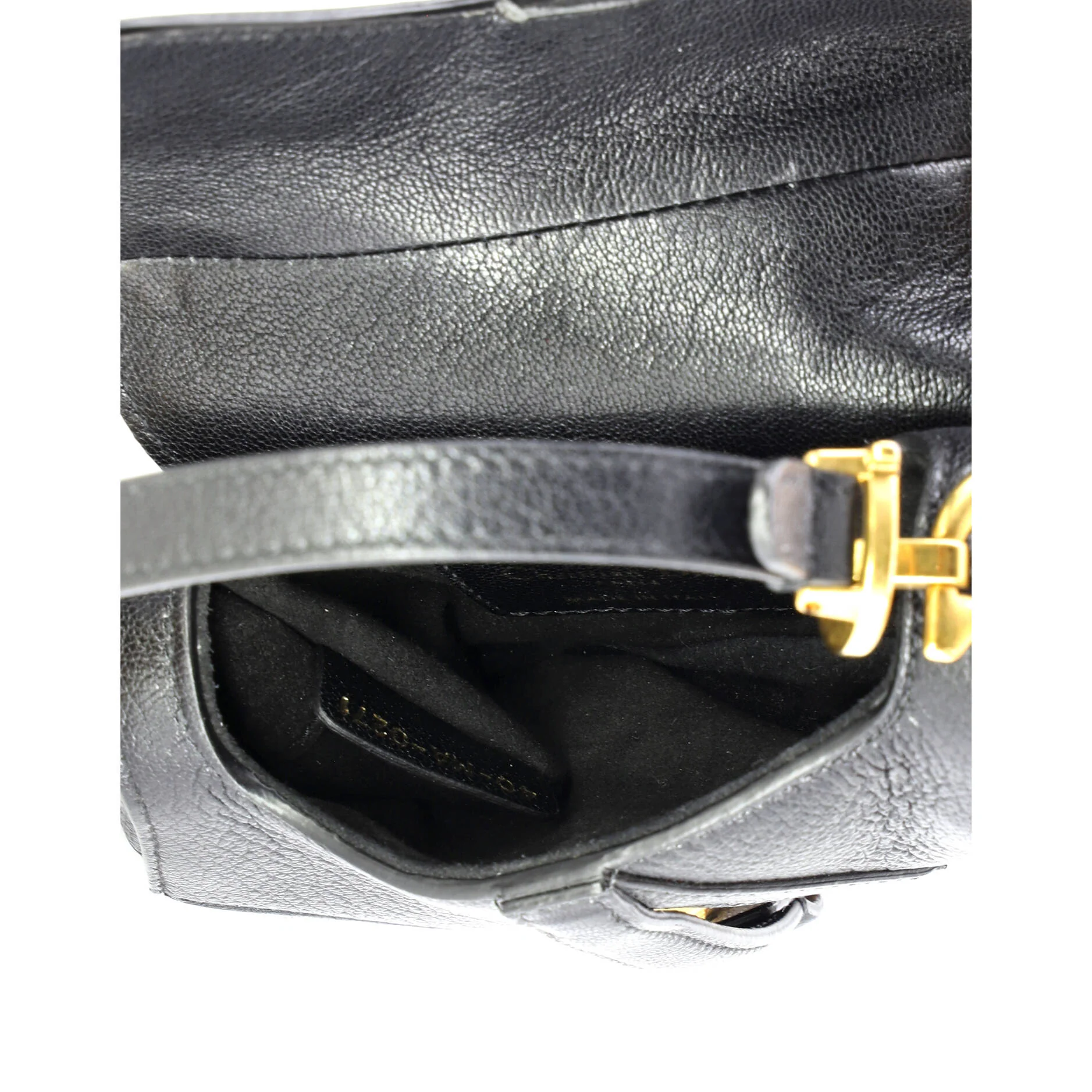Saddle Handbag Leather Micro - Image 5