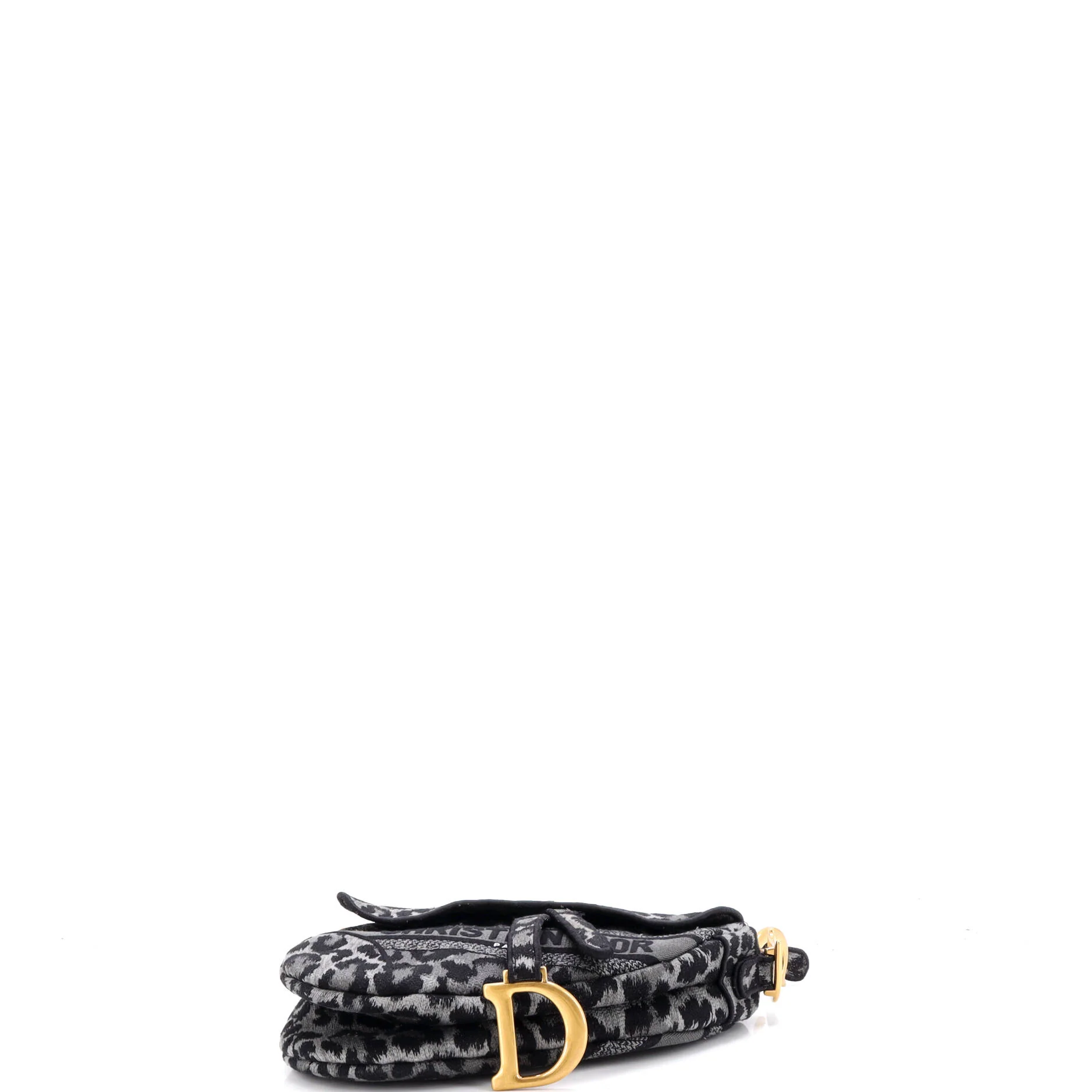 Saddle Handbag Mizza Embroidered Canvas Medium - Image 4