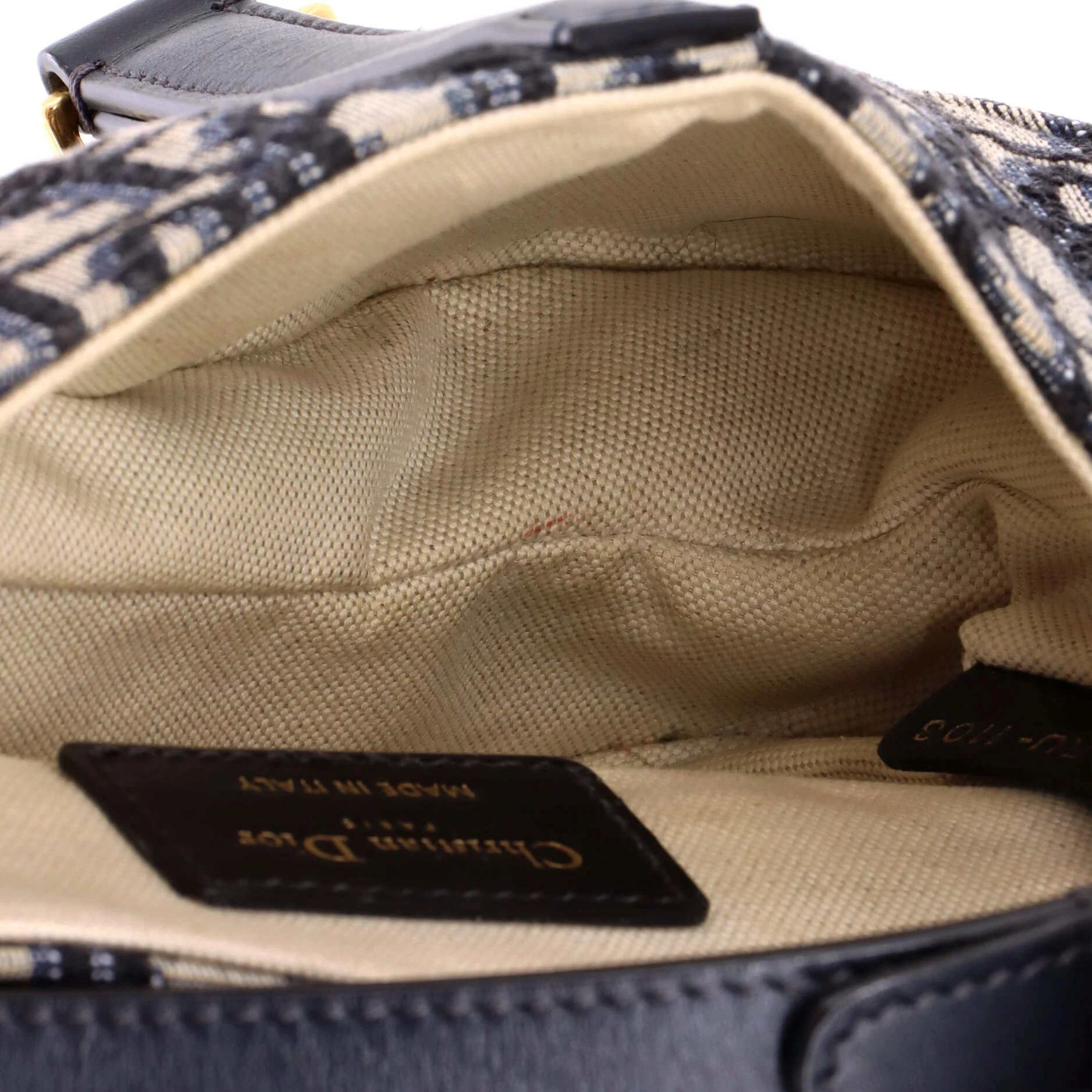 Saddle Handbag Oblique Canvas Mini - Image 5