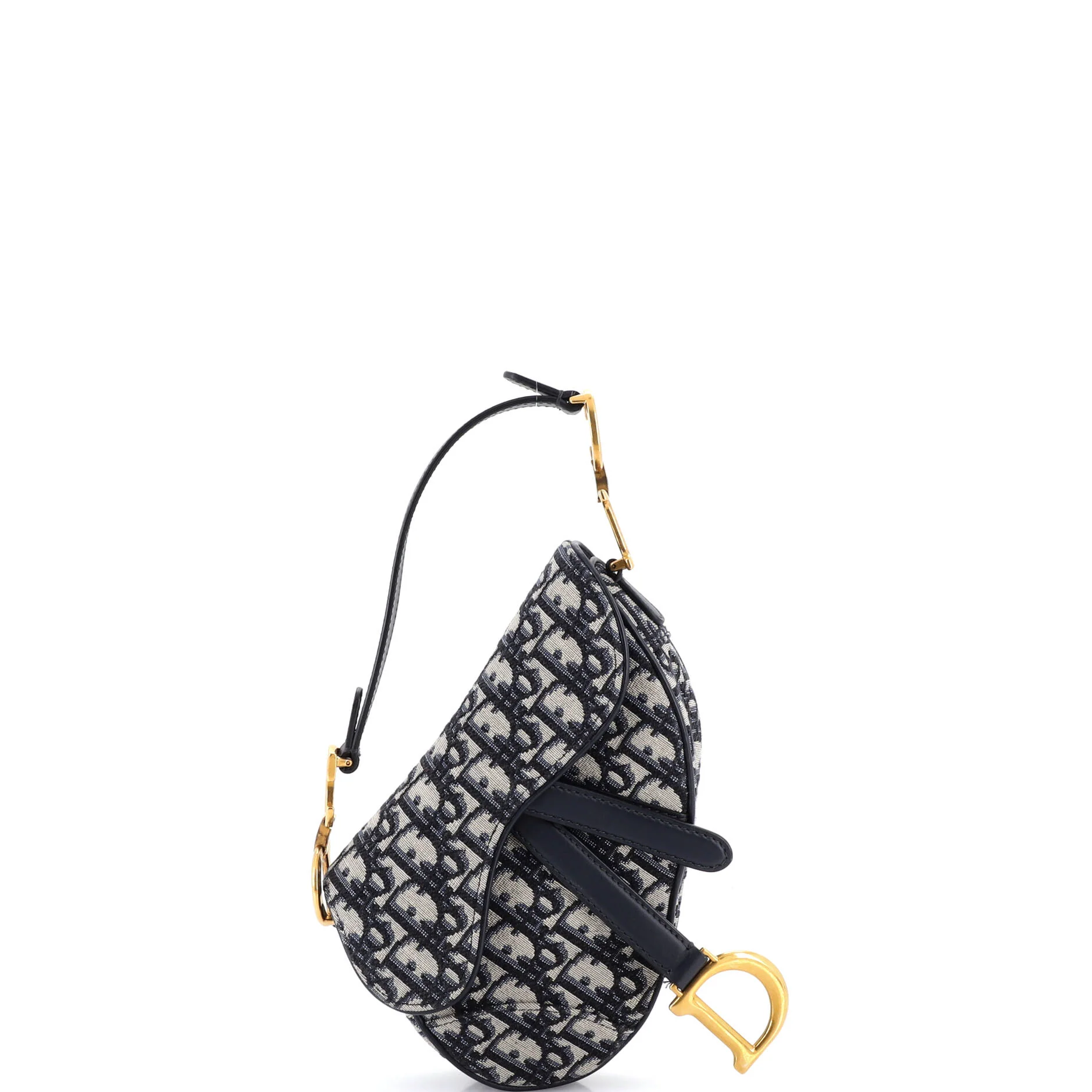 Saddle Handbag Oblique Canvas Mini