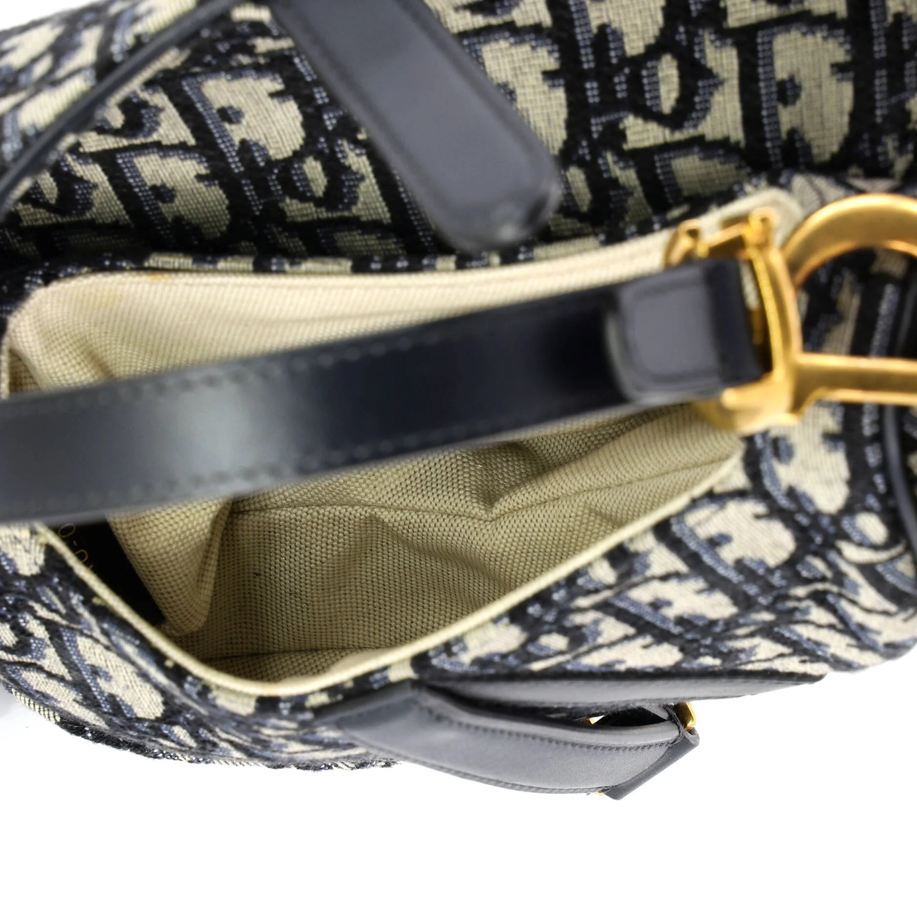 Saddle Handbag Oblique Canvas Mini - Image 5