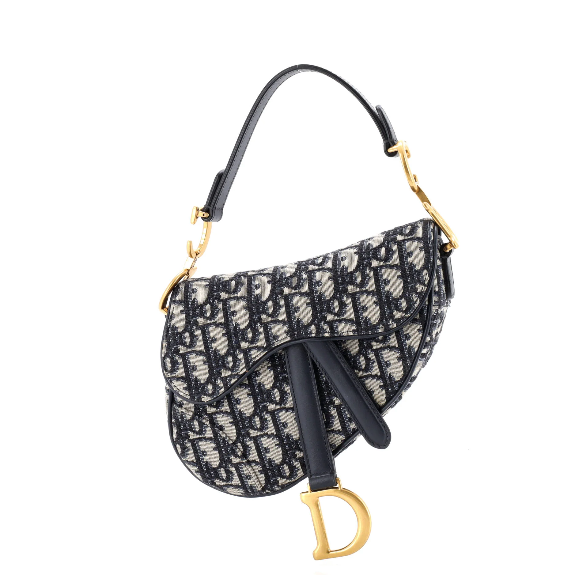 Saddle Handbag Oblique Canvas Mini