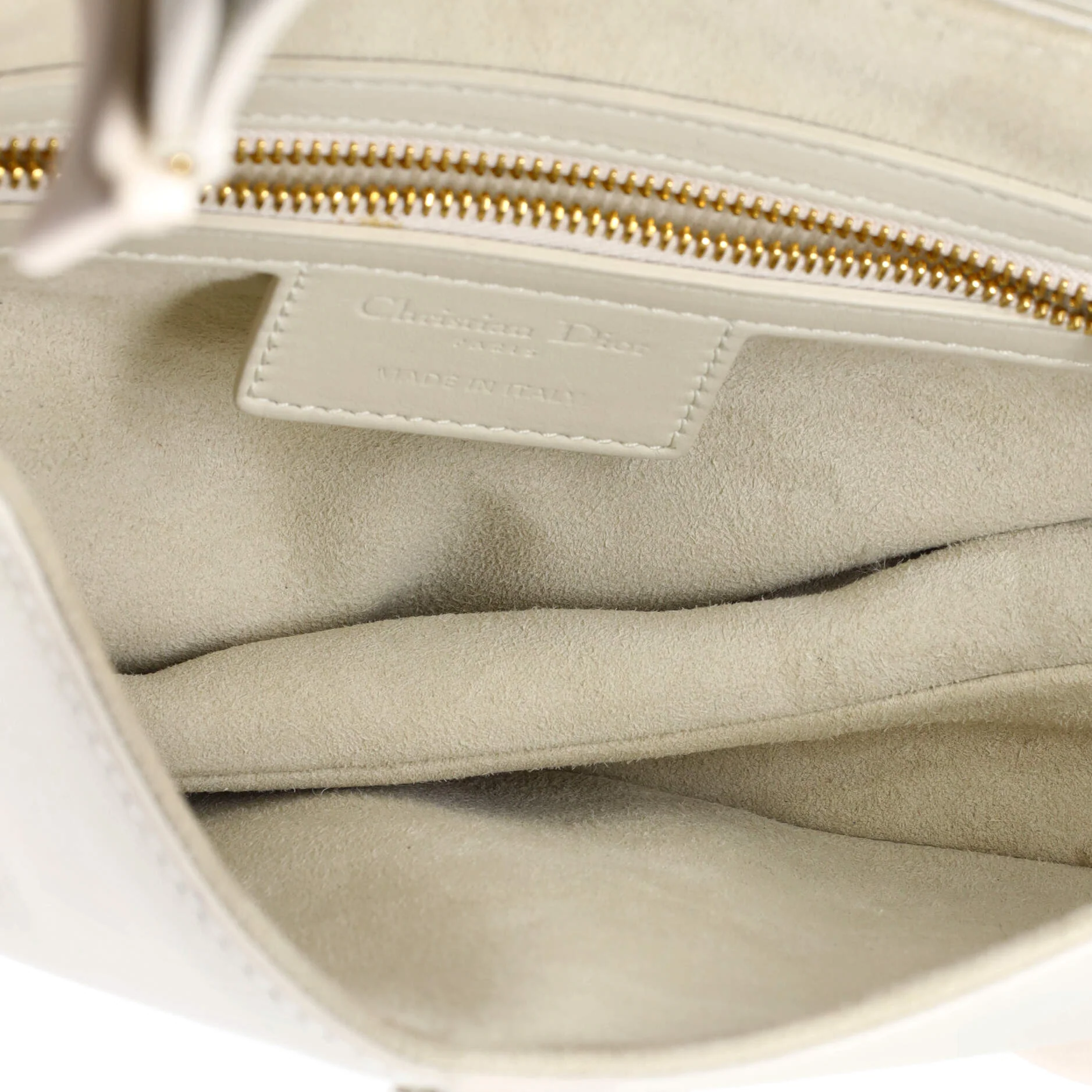Saddle Handbag Oblique Embossed Calfskin Medium - Image 5