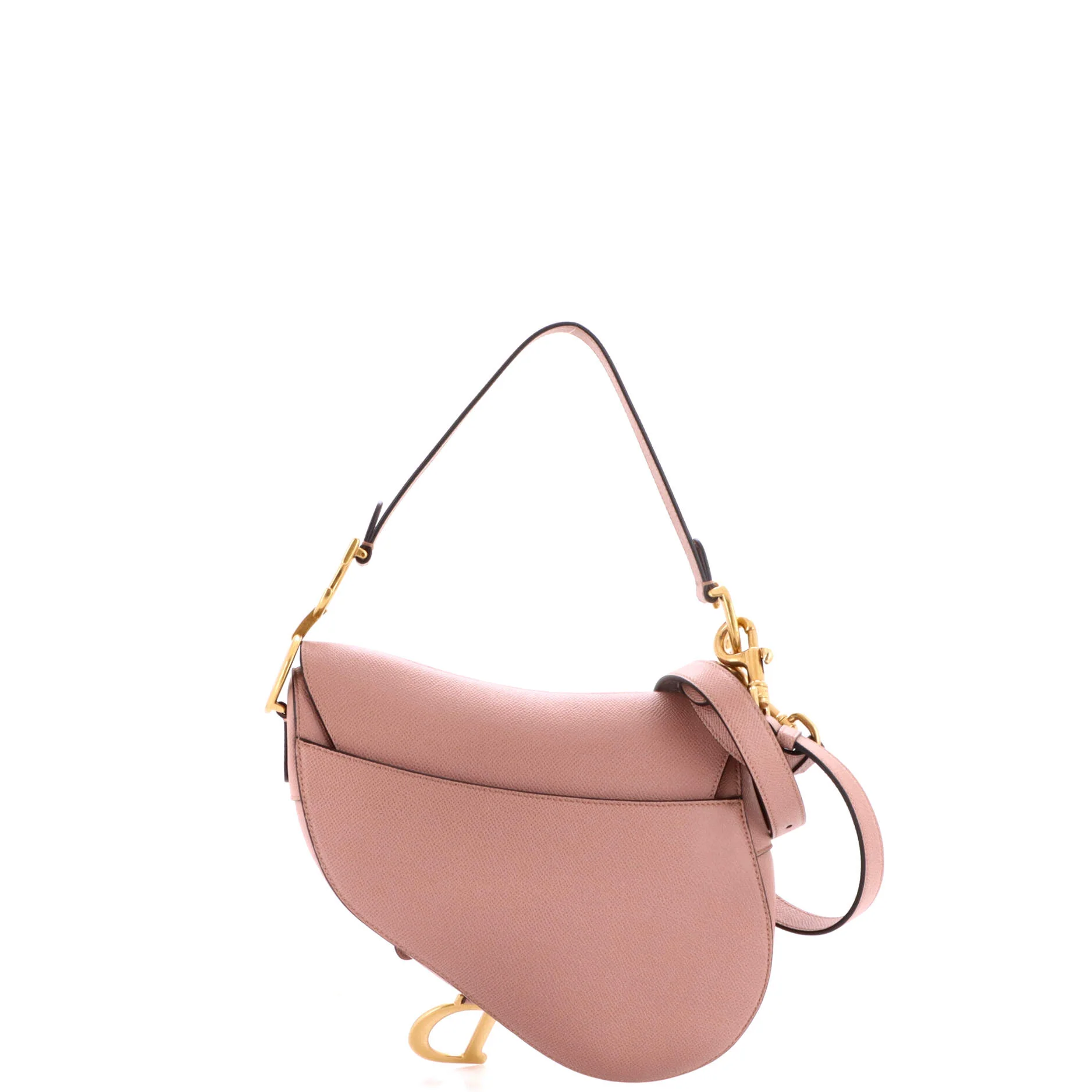 Saddle Handbag with Strap Leather Medium - Image 3