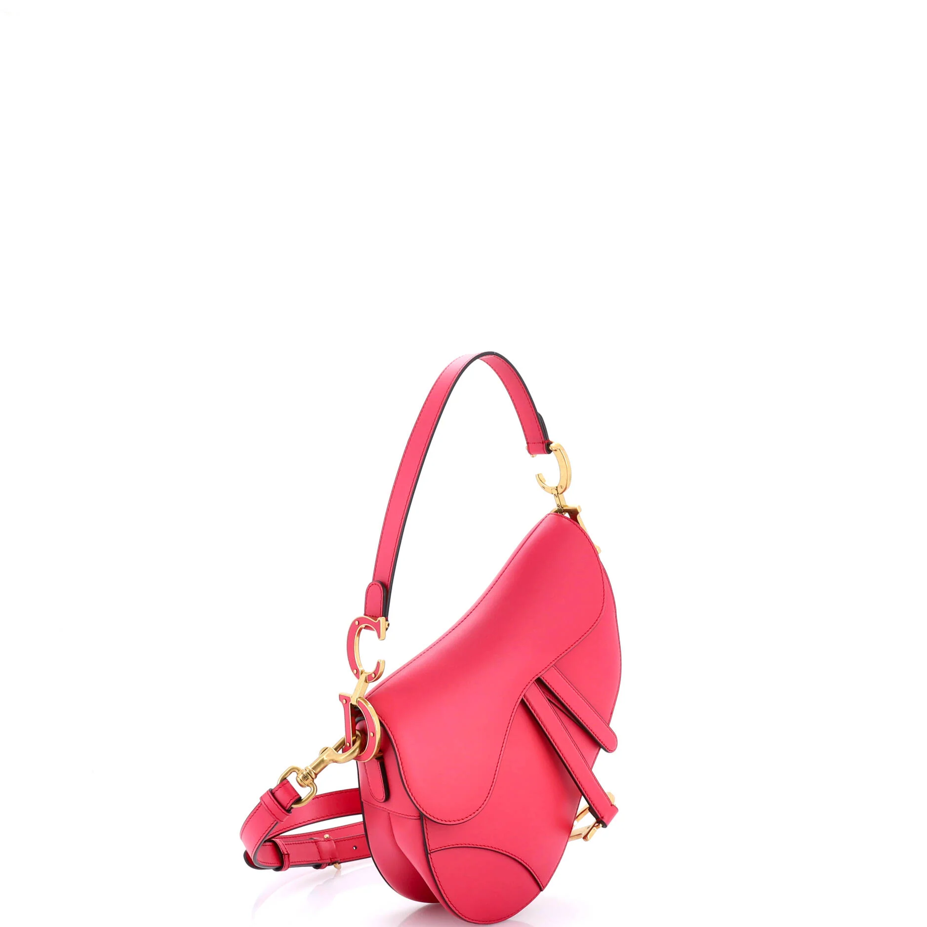 Saddle Handbag with Strap Leather Medium - Image 2