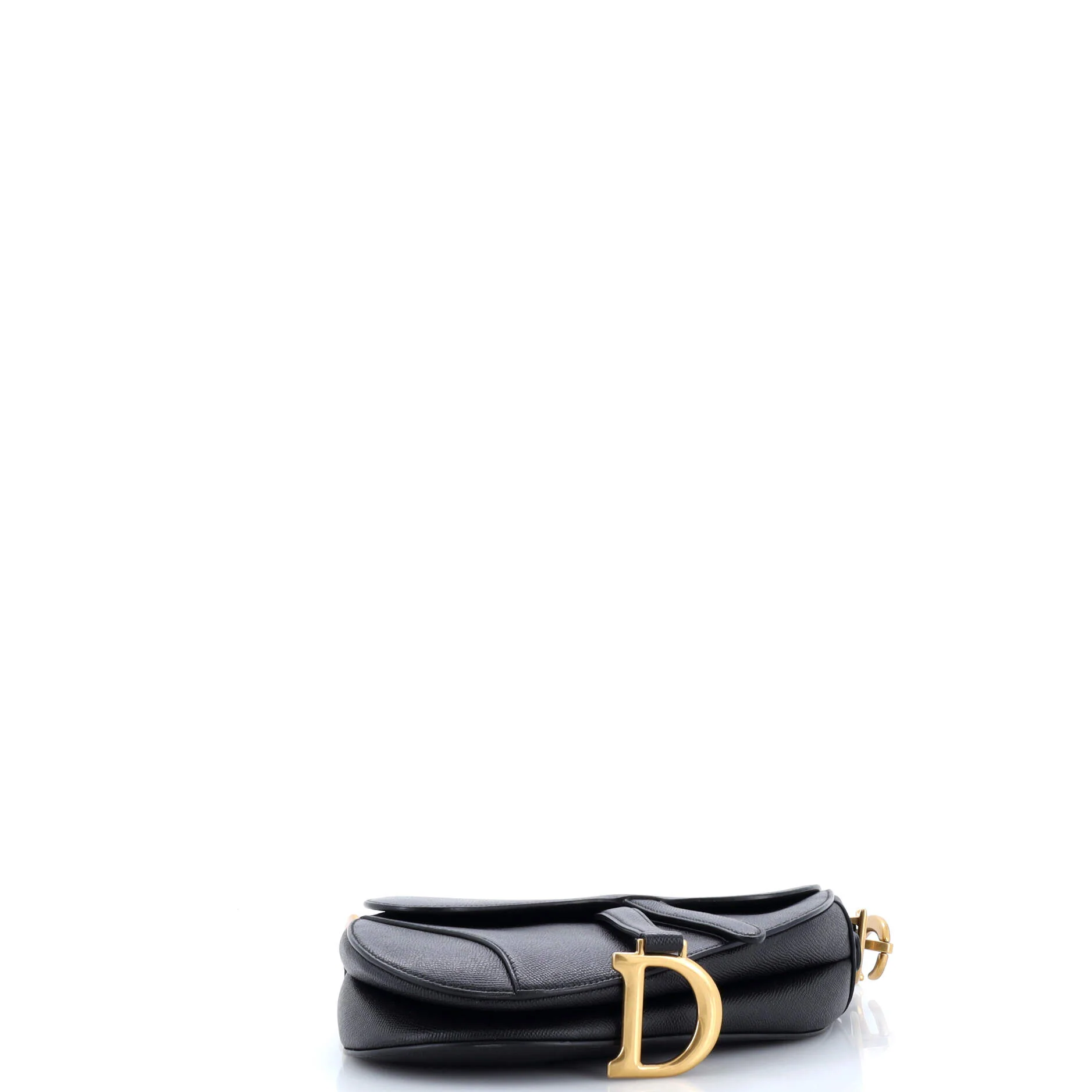 Saddle Handbag with Strap Leather Medium - Image 4