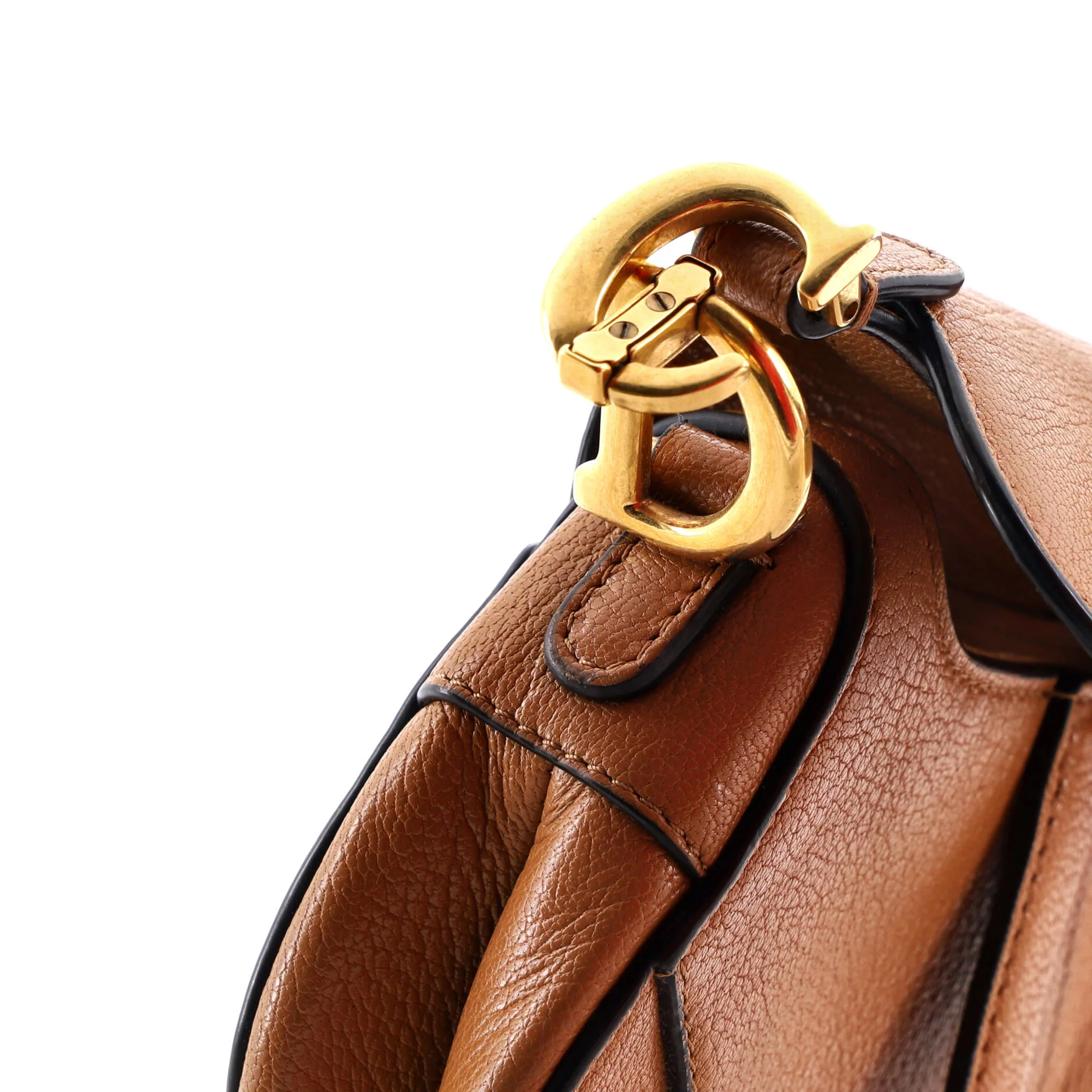 Saddle Handbag with Strap Leather Micro - Image 6