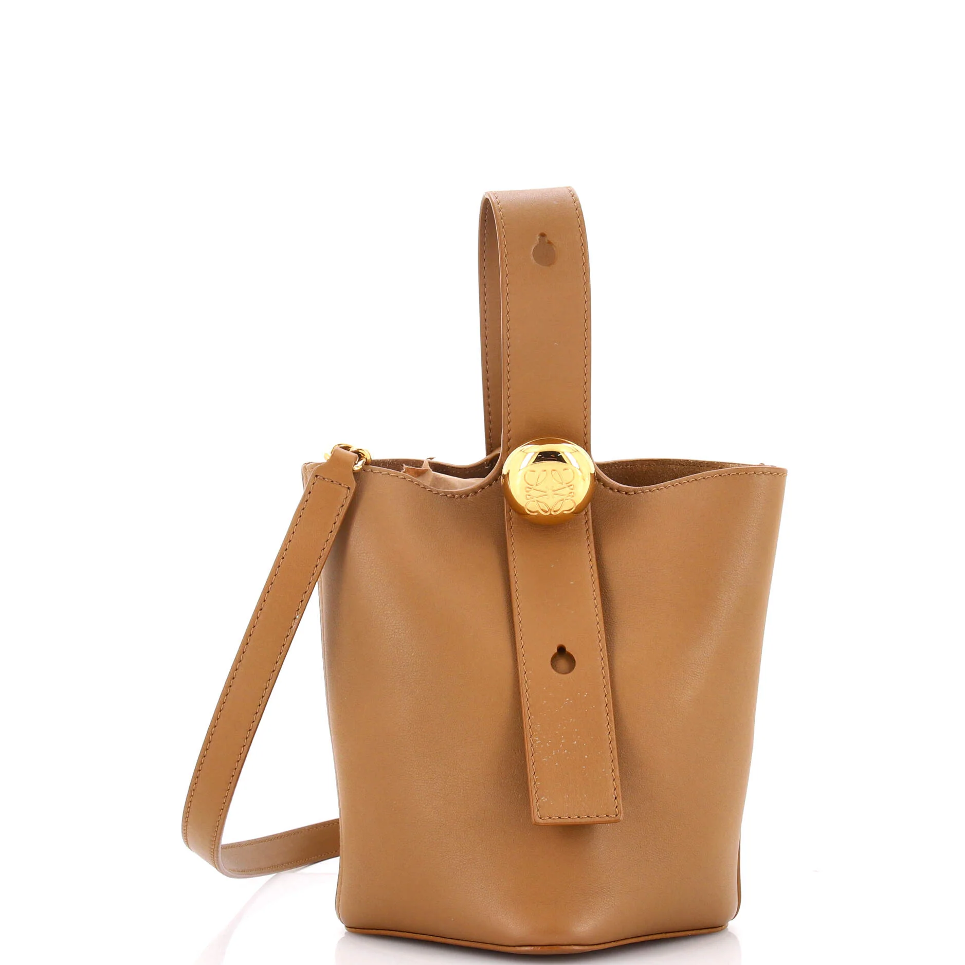 Saddle Handbag with Strap Leather Micro - Image 2