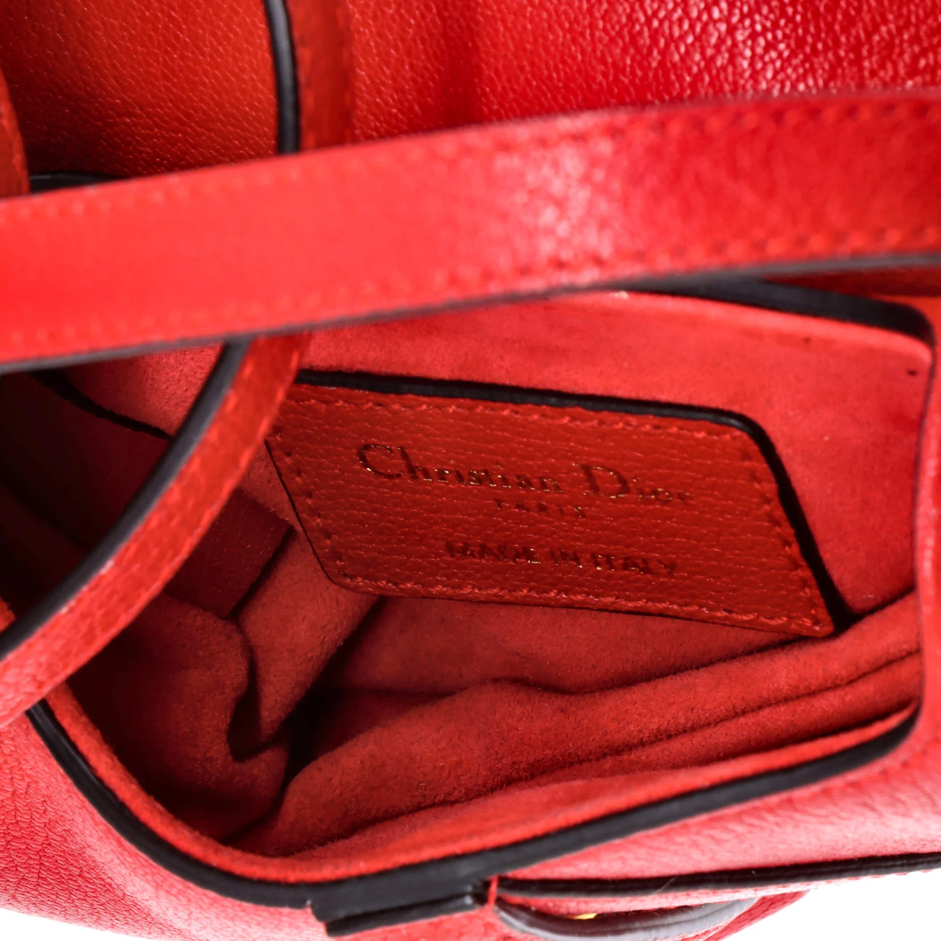 Saddle Handbag with Strap Leather Micro - Image 5
